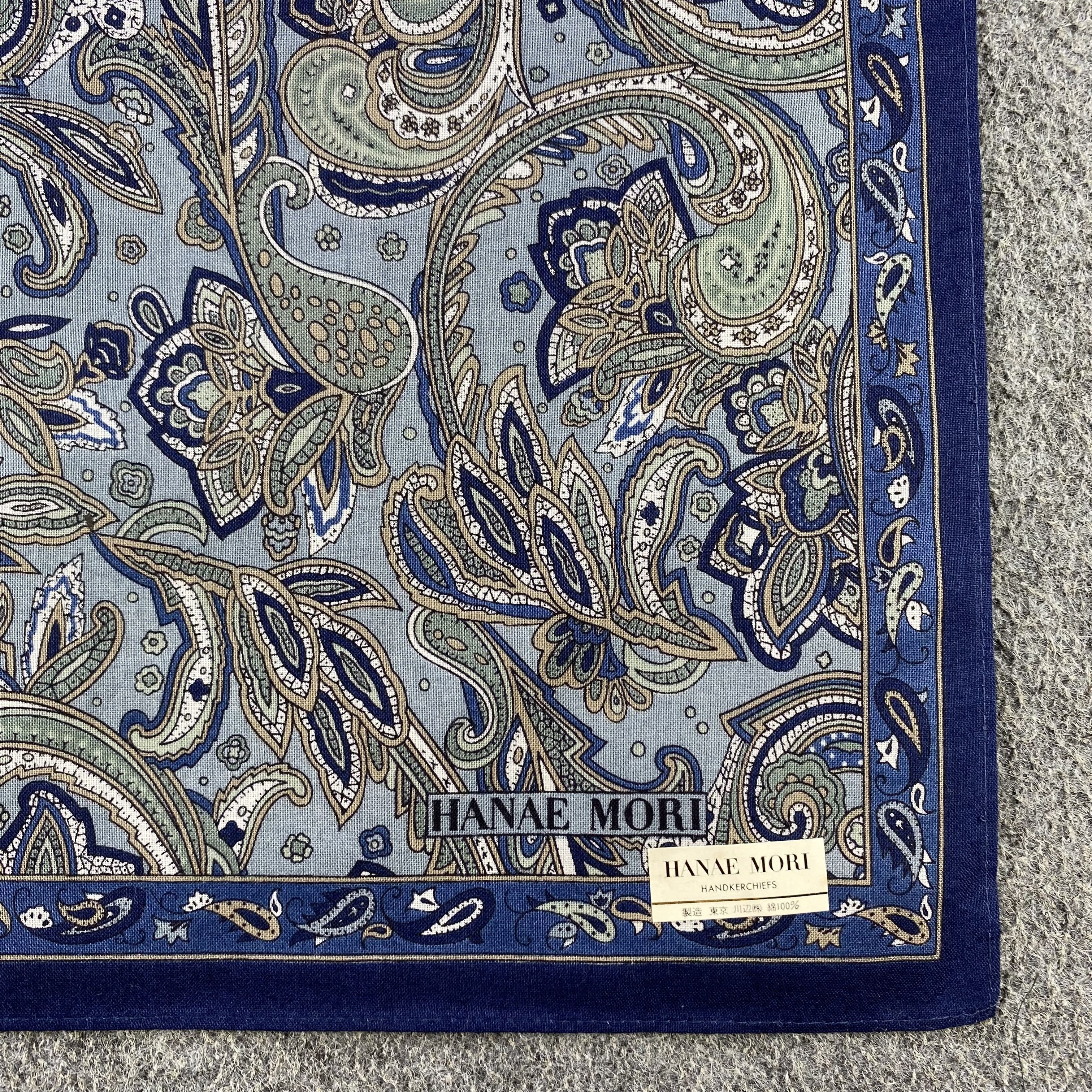 Hanae Mori Hanae Mori Paisley Handkerchief/Neckerchief/Bandana HC617 Size ONE SIZE - 3 Thumbnail