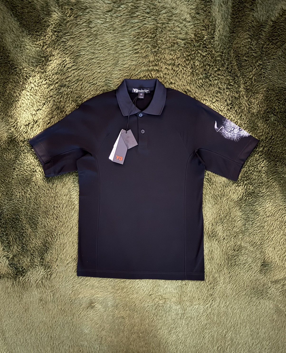 Y-3 Y-3 Yohji Yamamoto All Blacks Tribute Polo T-Shirt Black Size US XXS / EU 40 - 1 Thumbnail