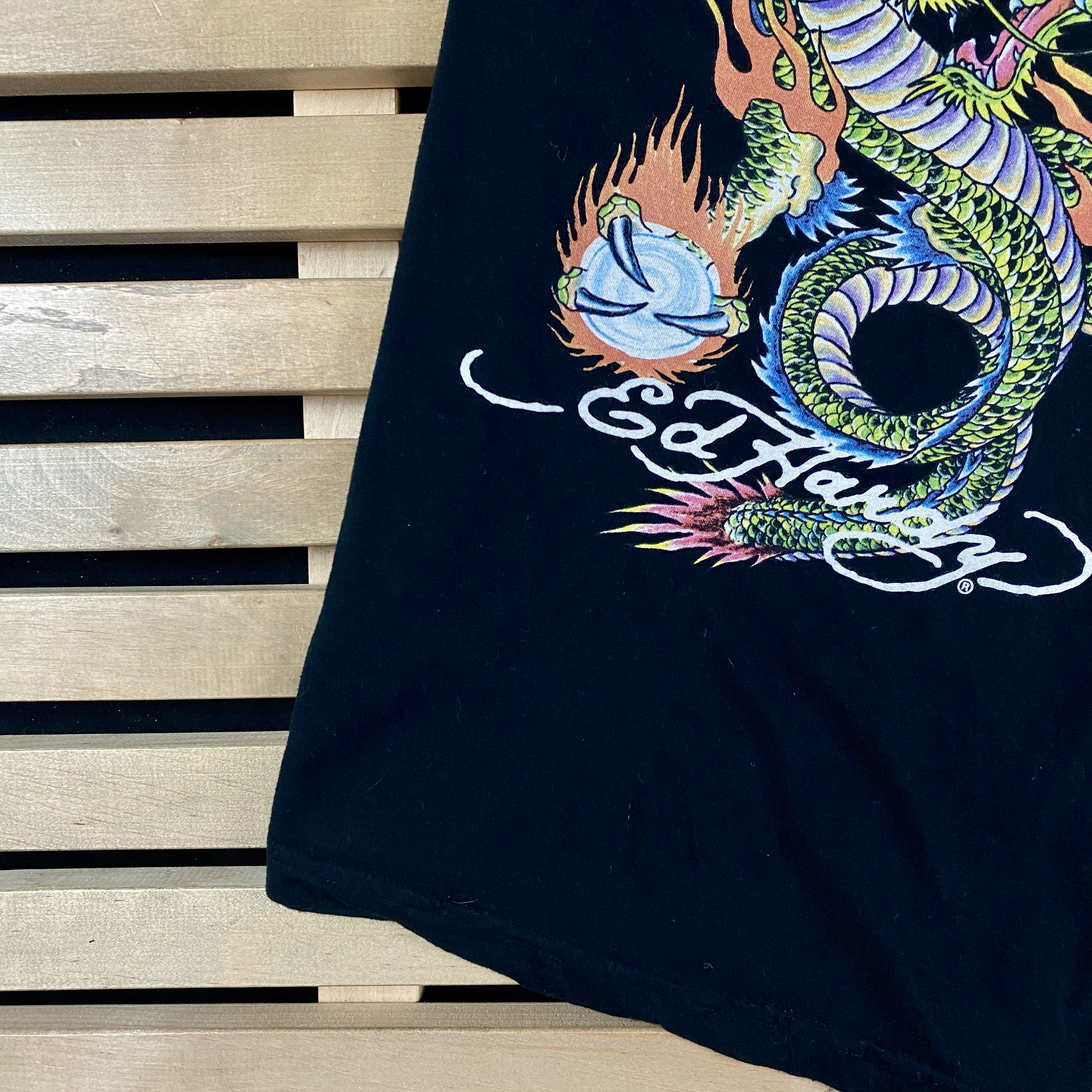 Ed Hardy Mens T-Shirt Short Sleeve Ed Hardy Big Print Size S Black Size US S / EU 44-46 / 1 - 3 Thumbnail