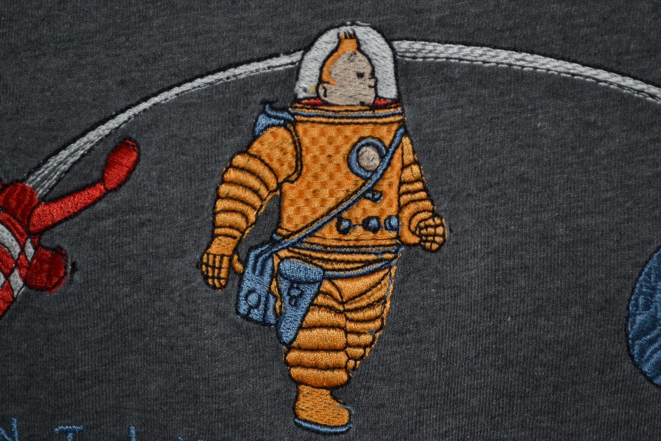 Vintage Vintage Tintin Reporter Embroidered t-shirt Studio Aventures Size US L / EU 52-54 / 3 - 4 Thumbnail