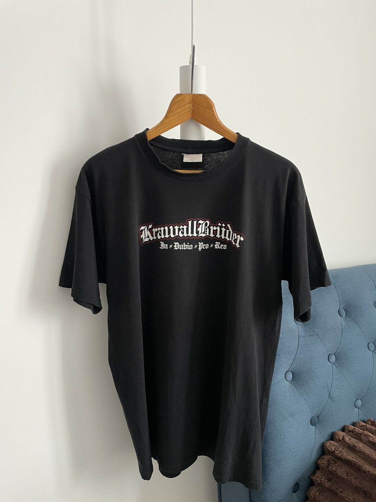Band Tees Vintage Krawall Bruder 1990’s Band Rock T-Shirt Black RARE Size US L / EU 52-54 / 3 - 2 Thumbnail