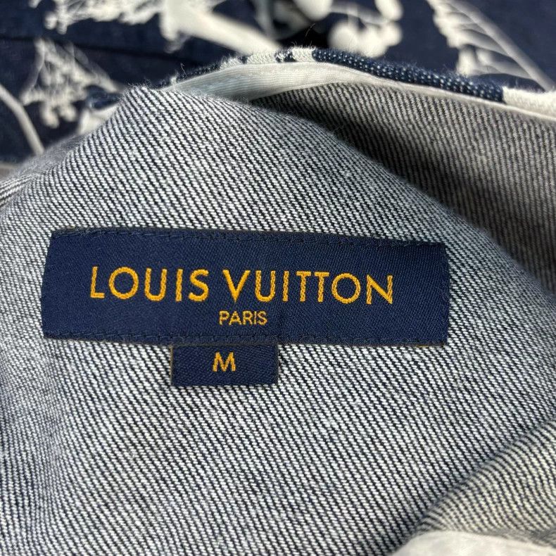 Louis Vuitton Louis Vuitton Wheat Spike Printed Denim Classic Short Slee Size US M / EU 48-50 / 2 - 4 Thumbnail