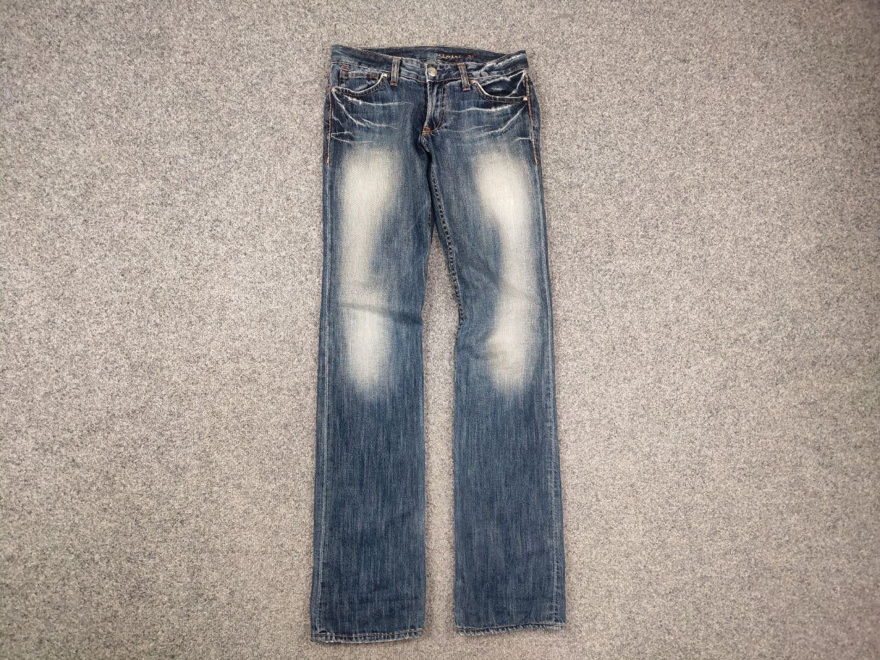 Japanese Brand Vintage Coil Y2K Style Opium Flared Distressed denim Jeans Size 26" / US 2 / IT 38 - 7 Thumbnail