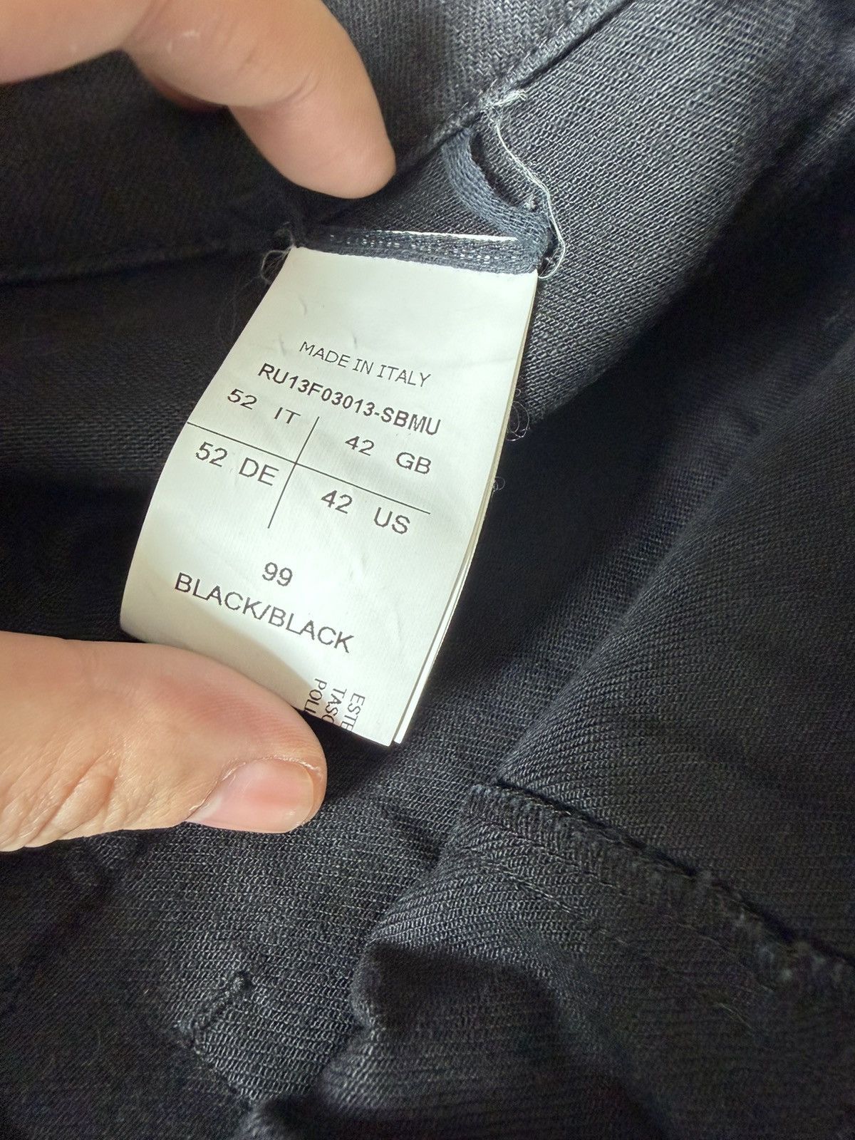 Rick Owens RICK OWENS SKINNY PANTS RU13F03013-SBMU Size US 36 / EU 52 - 5 Thumbnail