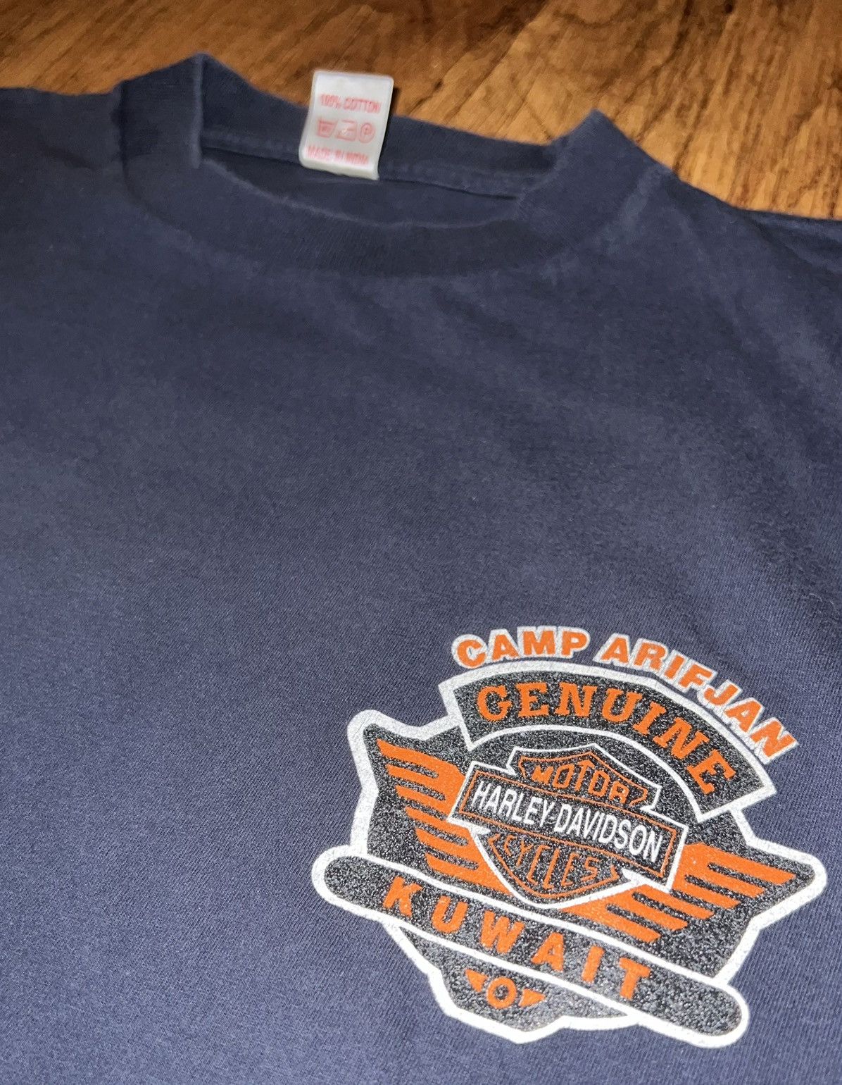 Harley Davidson × Vintage VINTAGE KUWAIT HARLEY DAVIDSON Size US L / EU 52-54 / 3 - 5 Thumbnail