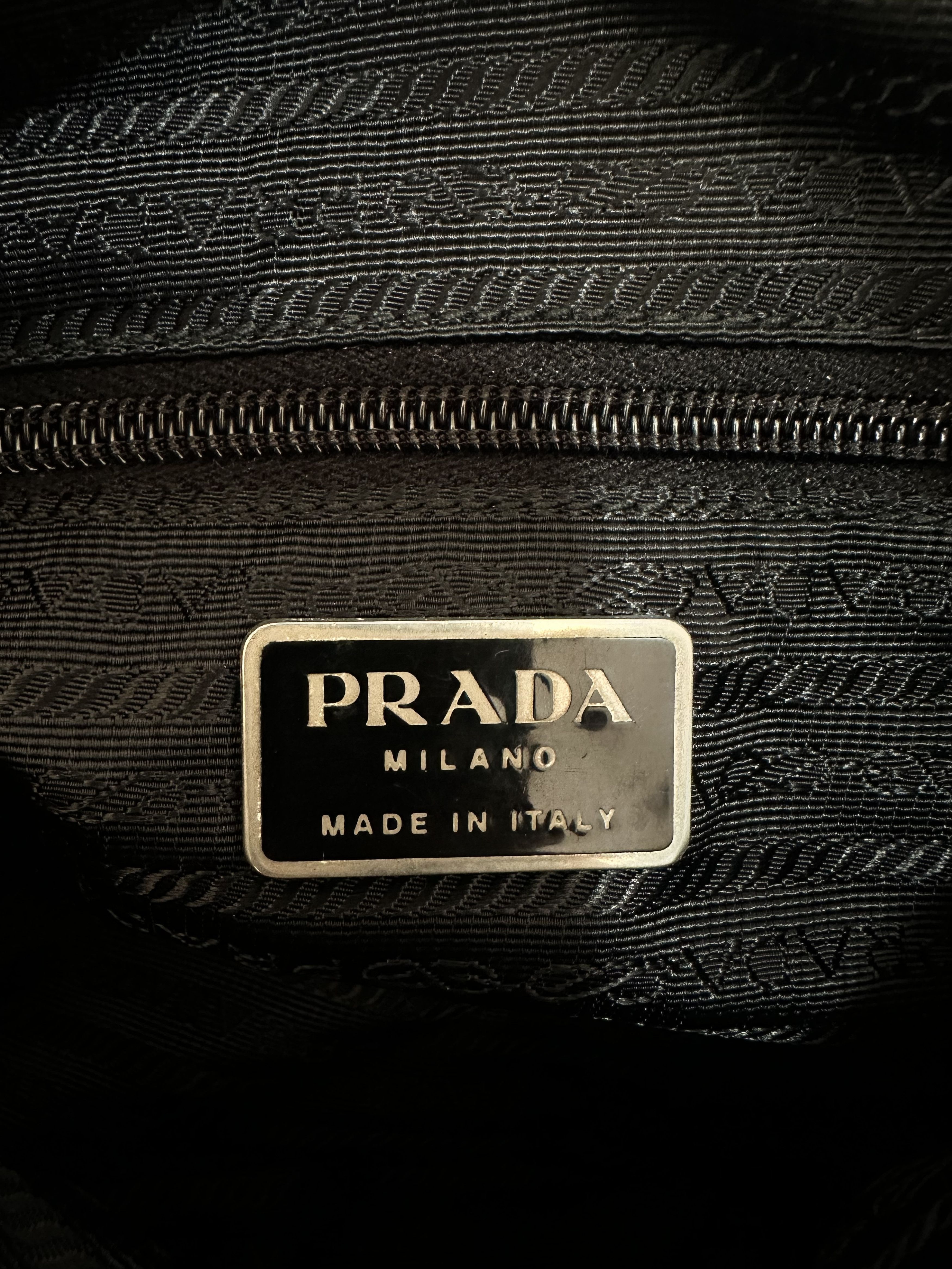 Prada PRADA Unisex Tessuto Nylon Messenger Bag Black Size ONE SIZE - 11 Thumbnail
