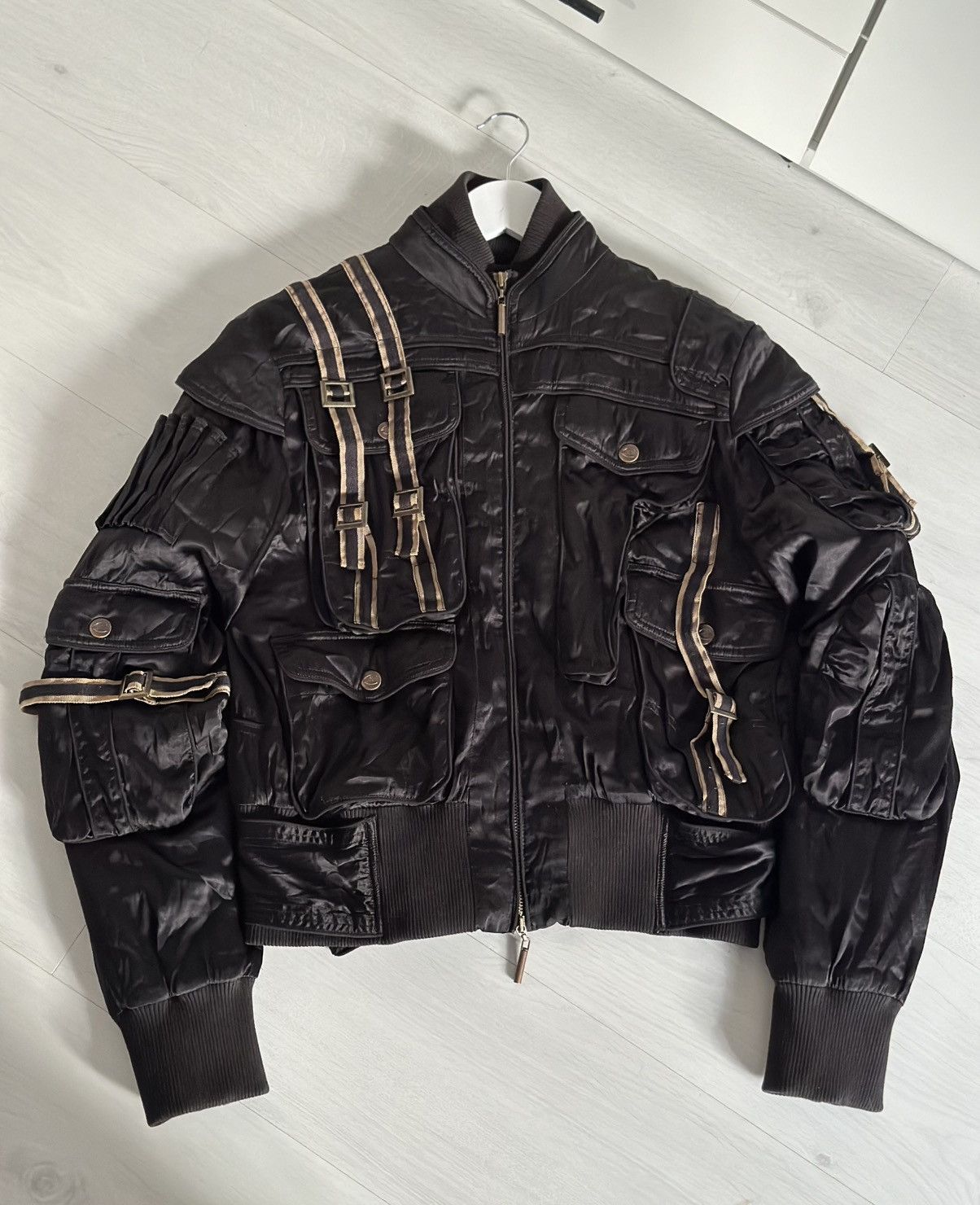 ジャケット・アウター just cavalli 05aw gun bomber jacket Just Cavalli × Vintage Just Cavalli FW05 Archive Bondage Parachute