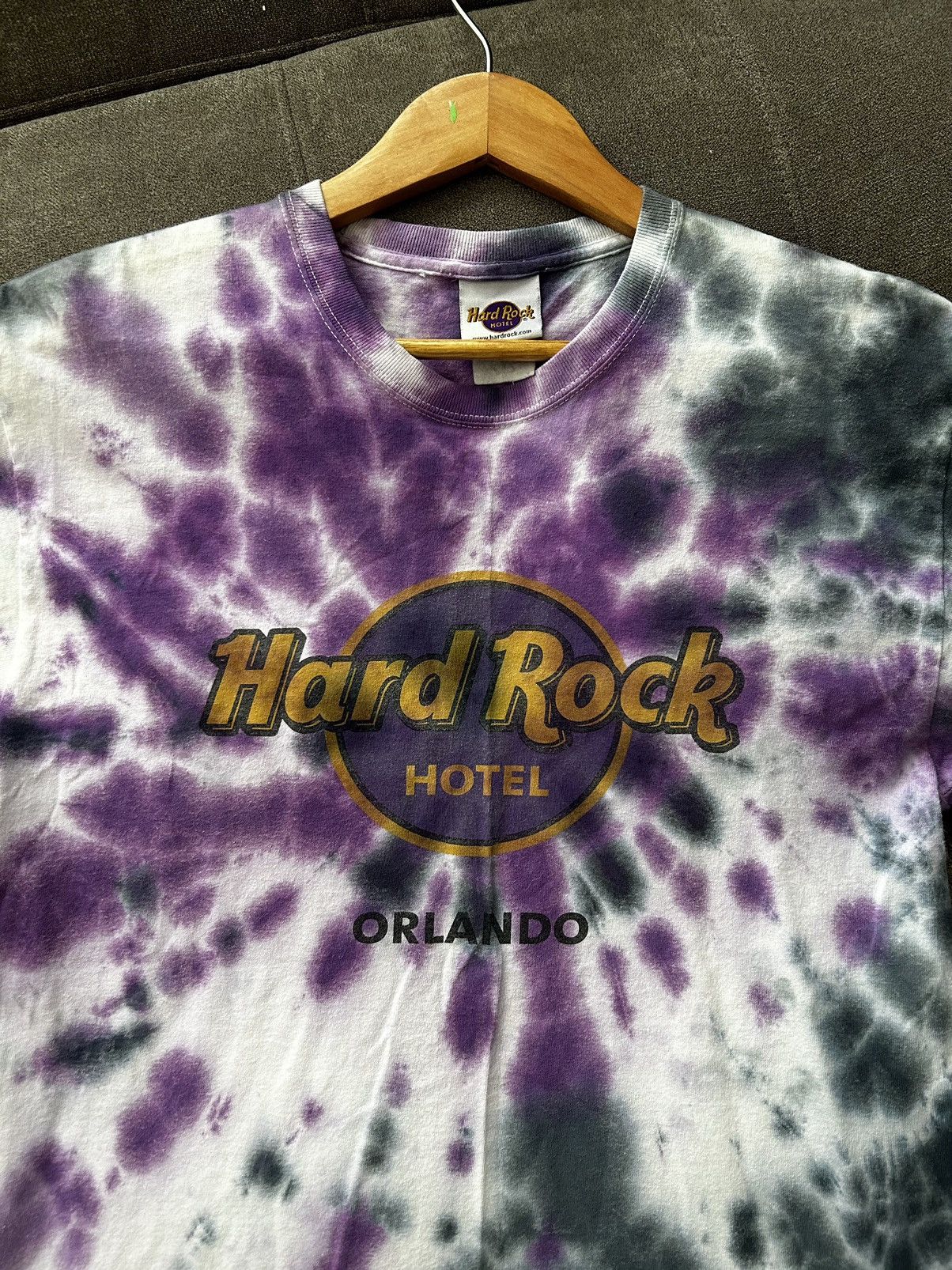 Hard Rock Cafe × Vintage Vintage Hard Rock Cafe Orlando Tye dye purple shirt Size US M / EU 48-50 / 2 - 2 Thumbnail