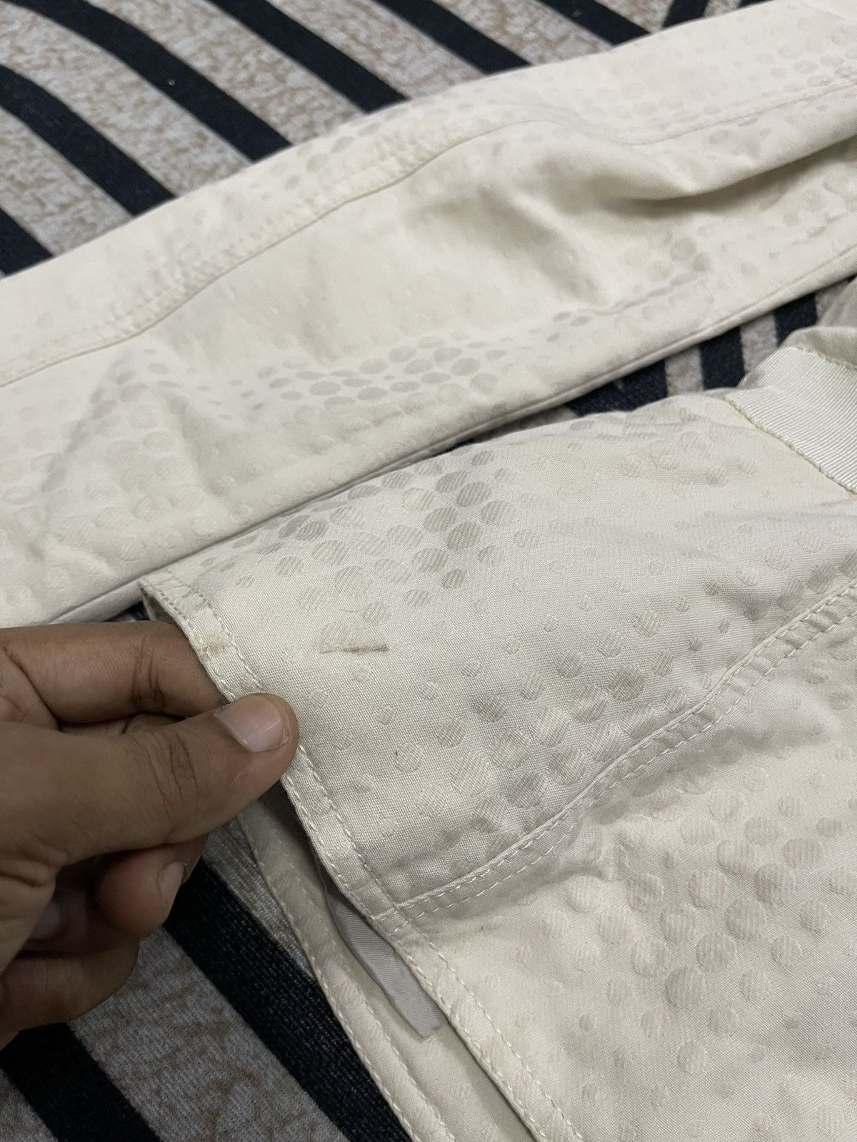 Salvatore Ferragamo 90s SALVATORE FERRAGAMO COTTON BLAZZER LINEN SILK RARE Size M / US 6-8 / IT 42-44 - 10 Thumbnail