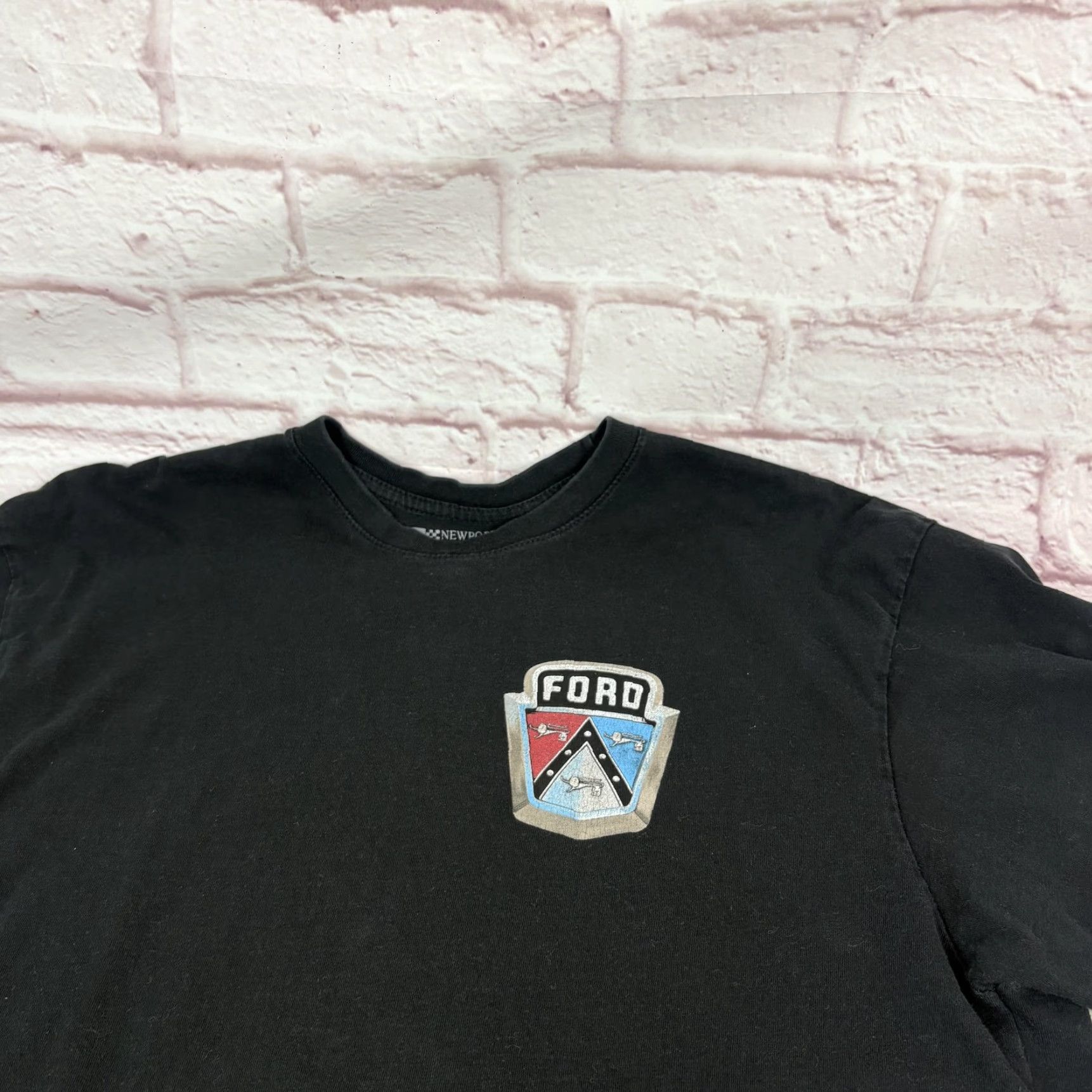 Vintage Newport Blue Ford Classic Fives Shirt Mens XL Black Graphic Tee Cars Automotive Racing Crew Neck Short Sleeve Vintage: No Size US XL / EU 56 / 4 - 4 Thumbnail
