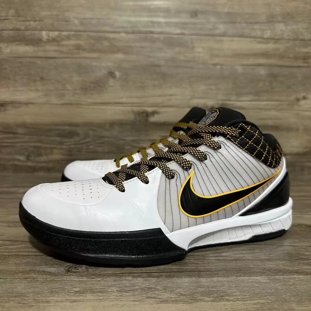 Nike Nike Zoom Kobe 4 White/Yellow Playoffs 43 2W No Box Size US 9.5 / EU 42-43 - 1 Thumbnail