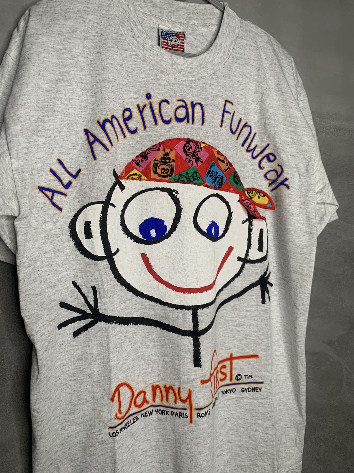 Vintage Vintage 1990s Danny First Tee Size US M / EU 48-50 / 2 - 2 Thumbnail