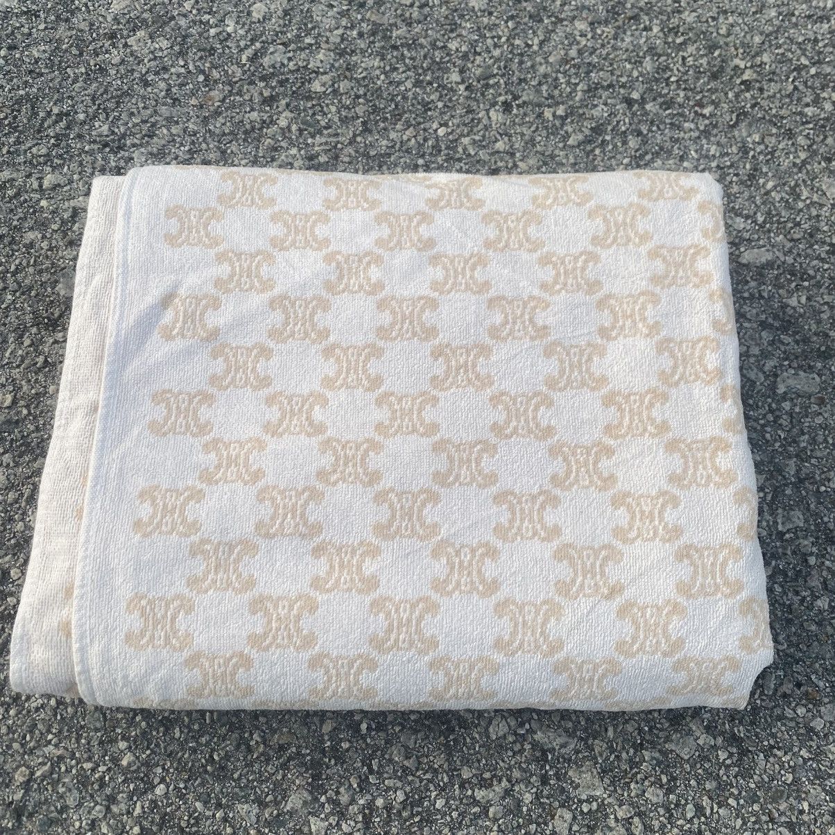 Celine CELINE Hedi Slimane Monogram Cotton Blanket Size ONE SIZE - 1 Thumbnail
