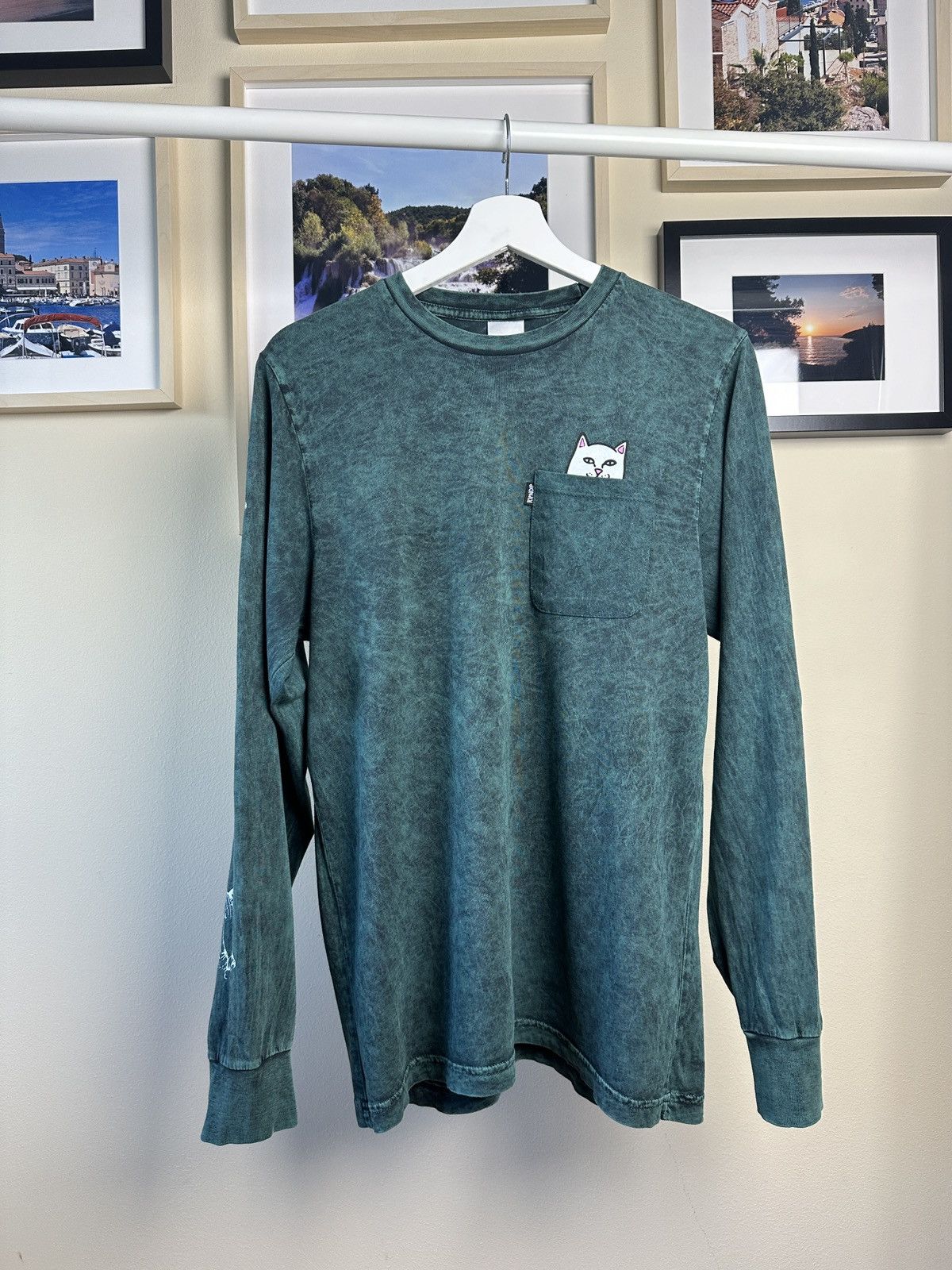 RIPNDIP Green longsleeve Ripndip Size US S / EU 44-46 / 1 - 1 Thumbnail