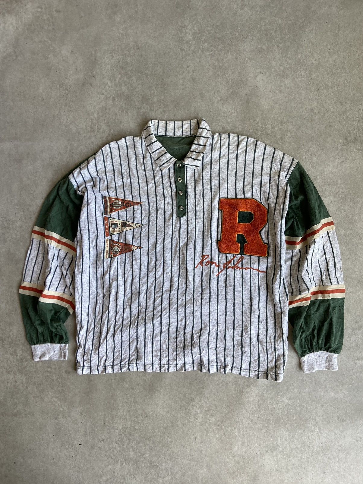 Other × Vintage Vintage Compagnie Des Ameriques 90s Rugby longsleeve Size US L / EU 52-54 / 3 - 1 Thumbnail