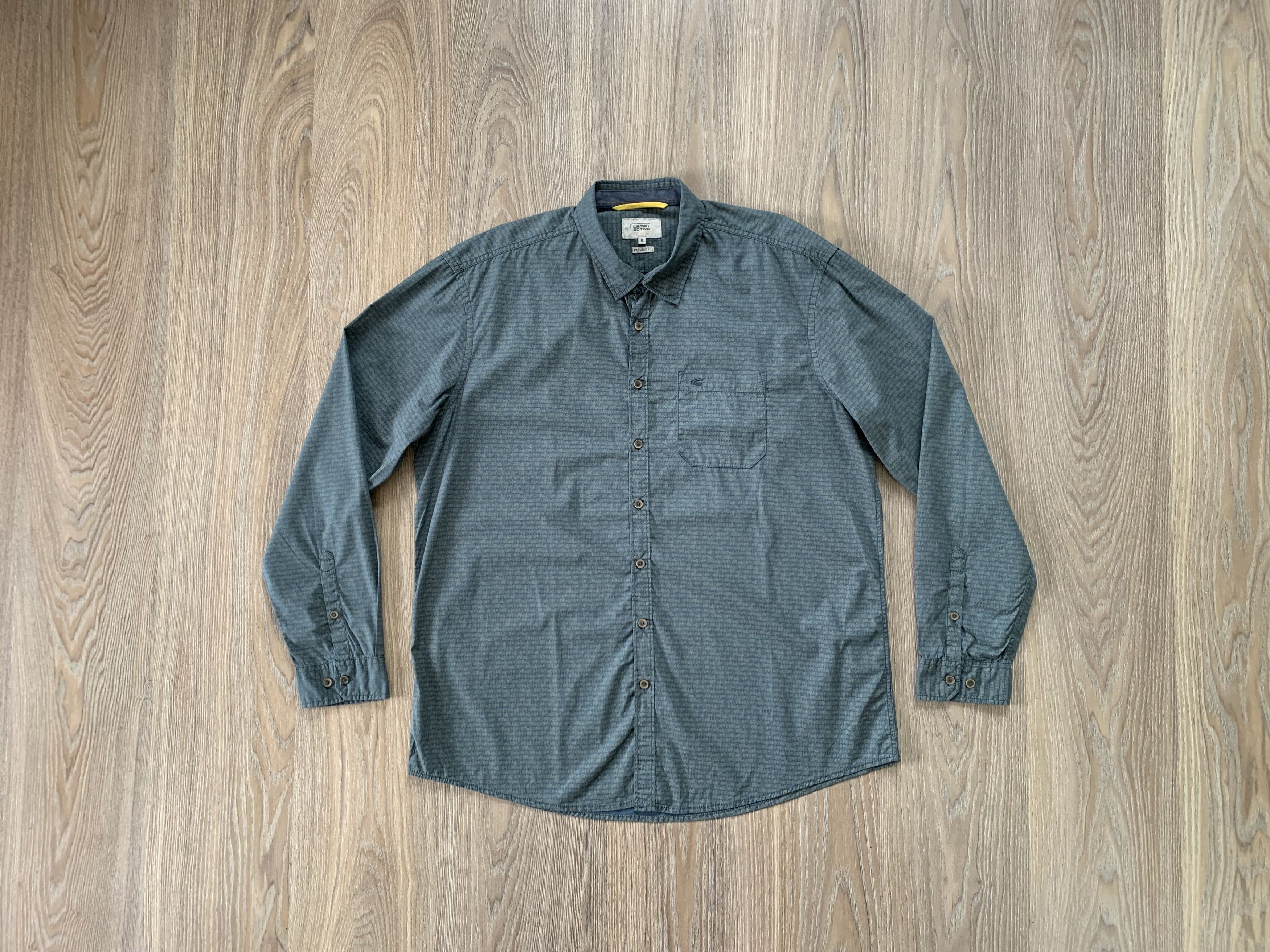 Vintage × camel active Camel Active Regulat Fit Cotton Button Up Shirt Size US XL / EU 56 / 4 - 1 Thumbnail