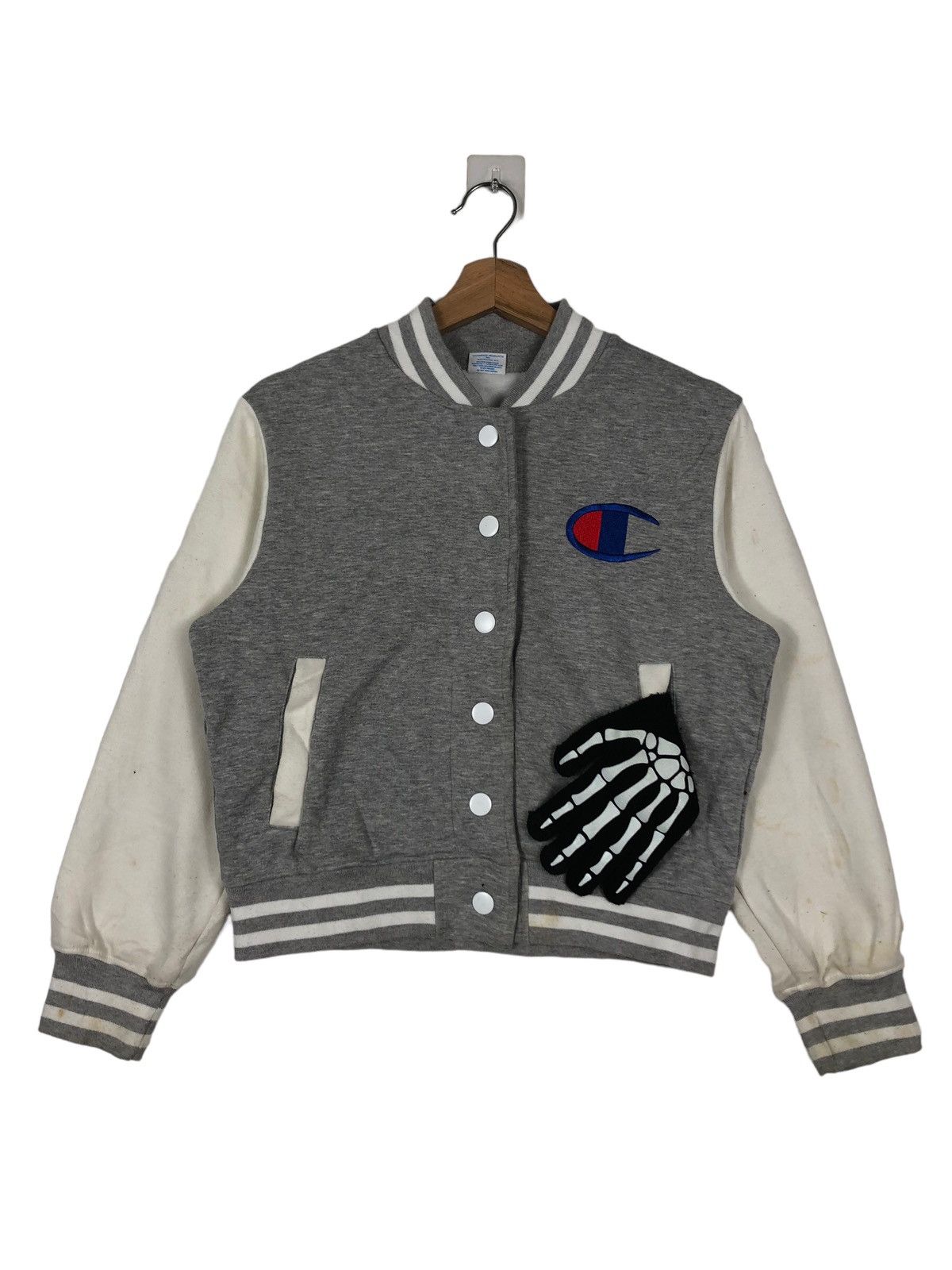 Japanese Brand For Girls Vintage Bomber Jacket Champion Spell Out Big Logo Size US M / EU 48-50 / 2 - 1 Thumbnail