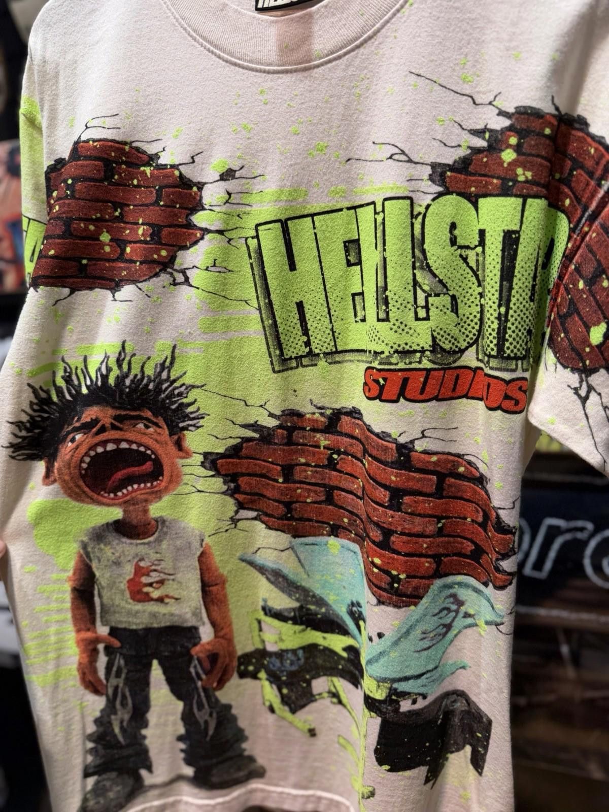HELLSTAR Size Small Hellstar White Brick Tee Shirt Authentic New Size US S / EU 44-46 / 1 - 5 Thumbnail
