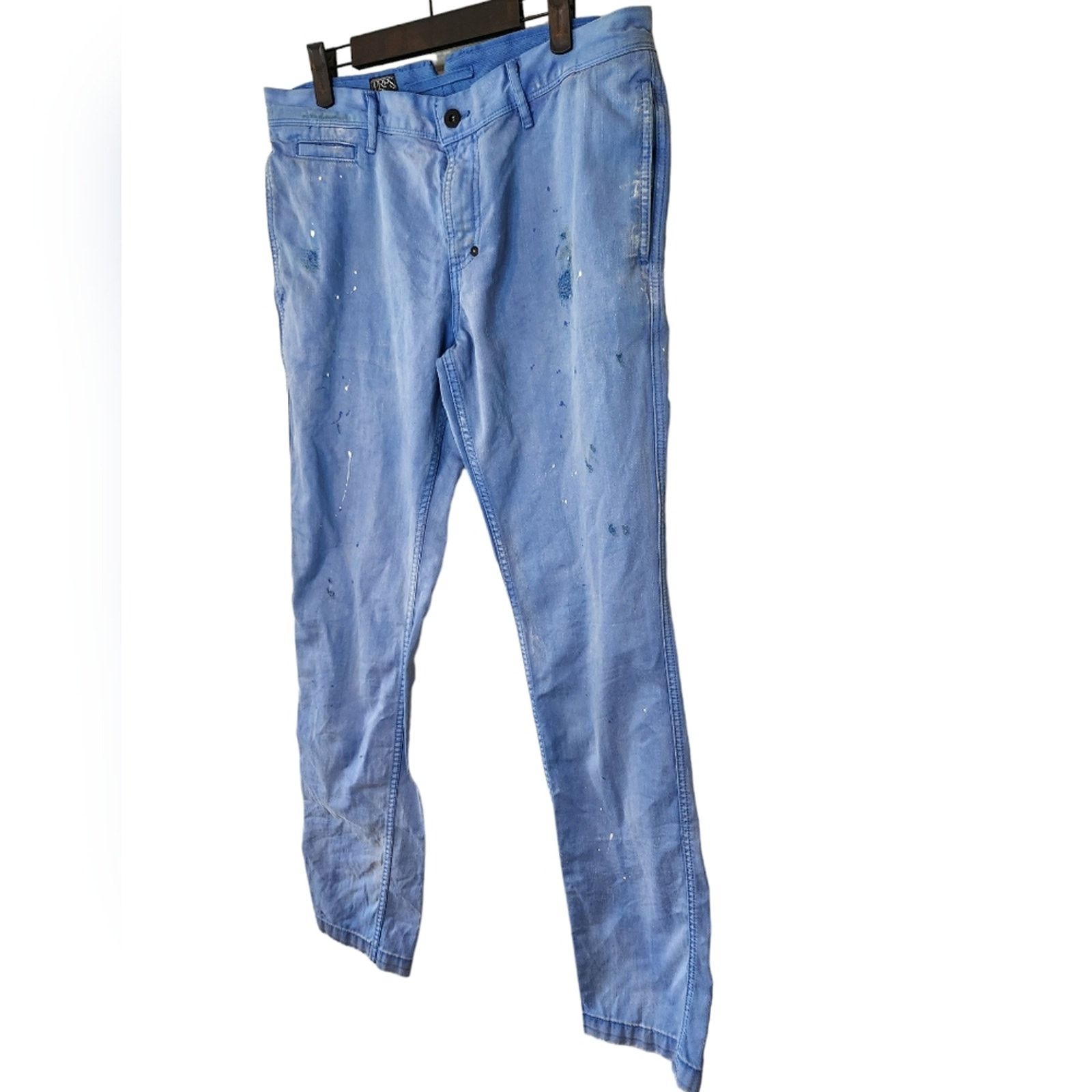 Prps NWT PRPS chino distressed baby blue paint pants savoy fit 32 Size US 32 / EU 48 - 3 Thumbnail