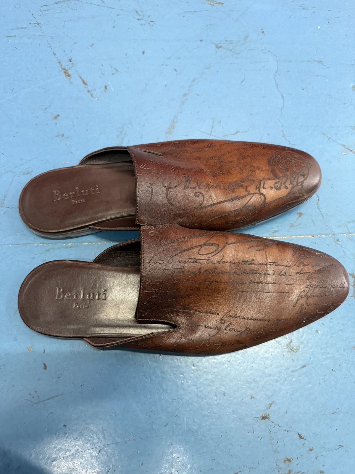 Berluti BERLUTI SCRIPT SLIP ON Size US 11 / EU 44 - 3 Thumbnail