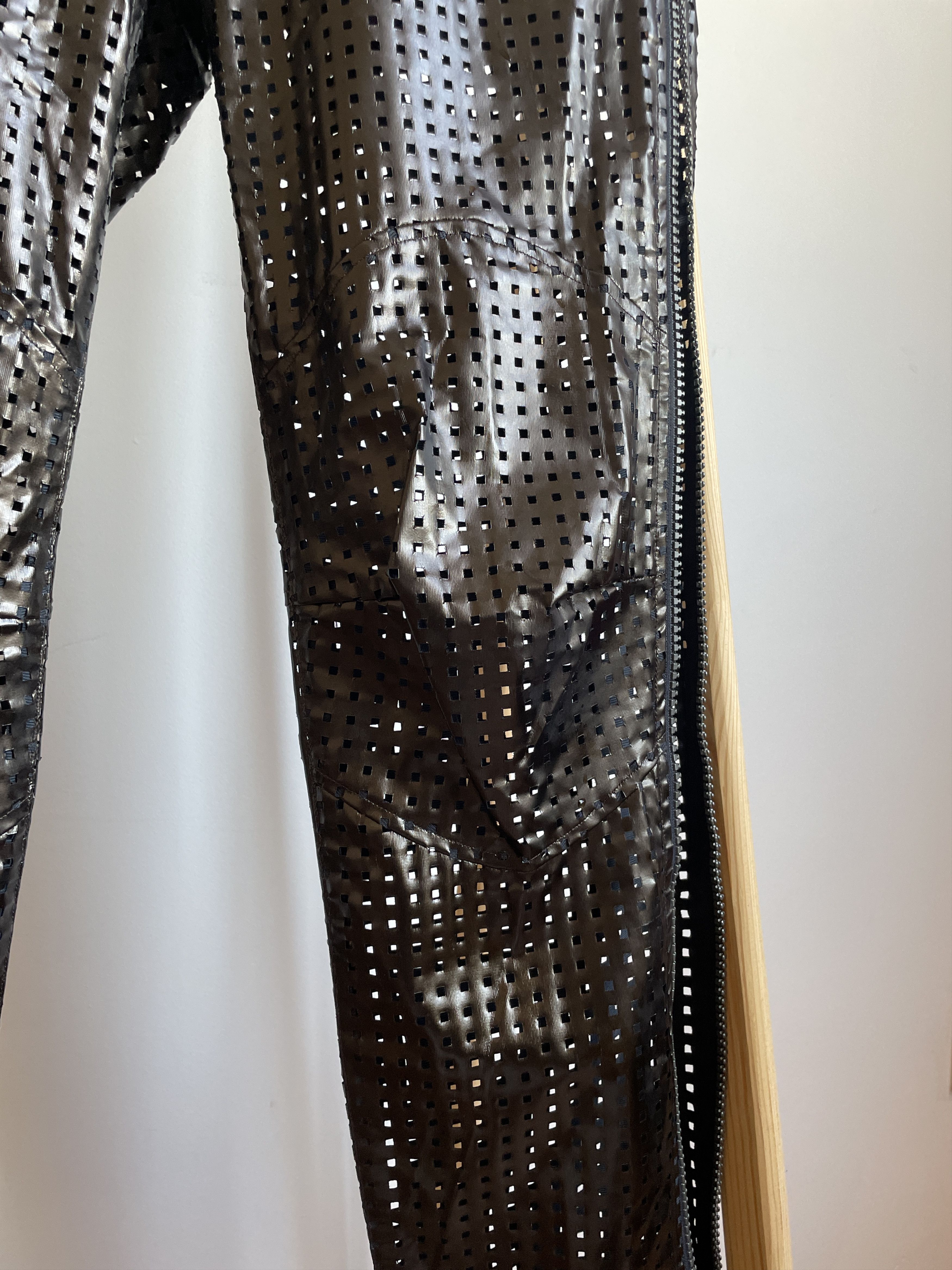 Issey Miyake Issey Miyake S/S 1996 Womens Vinyl Perforated Zip Pants Size 30" / US 8 / IT 44 - 14 Thumbnail