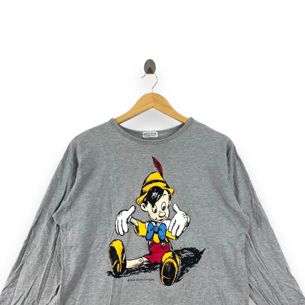 Disney Vintage 90’ PINOCCHIO DIA CLUB Disney Tee Shirt Top Size S / US 4 / IT 40 - 2 Thumbnail