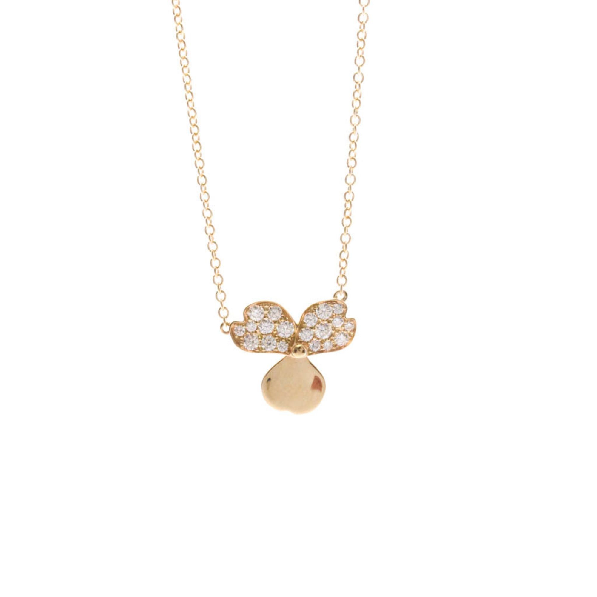 Tiffany & Co. Tiffany Paper Flower Diamond Necklace Pink Gold (18K) Diamond Men,Women Fashion Pendant Necklace (Pink Gold) Size ONE SIZE - 1 Thumbnail