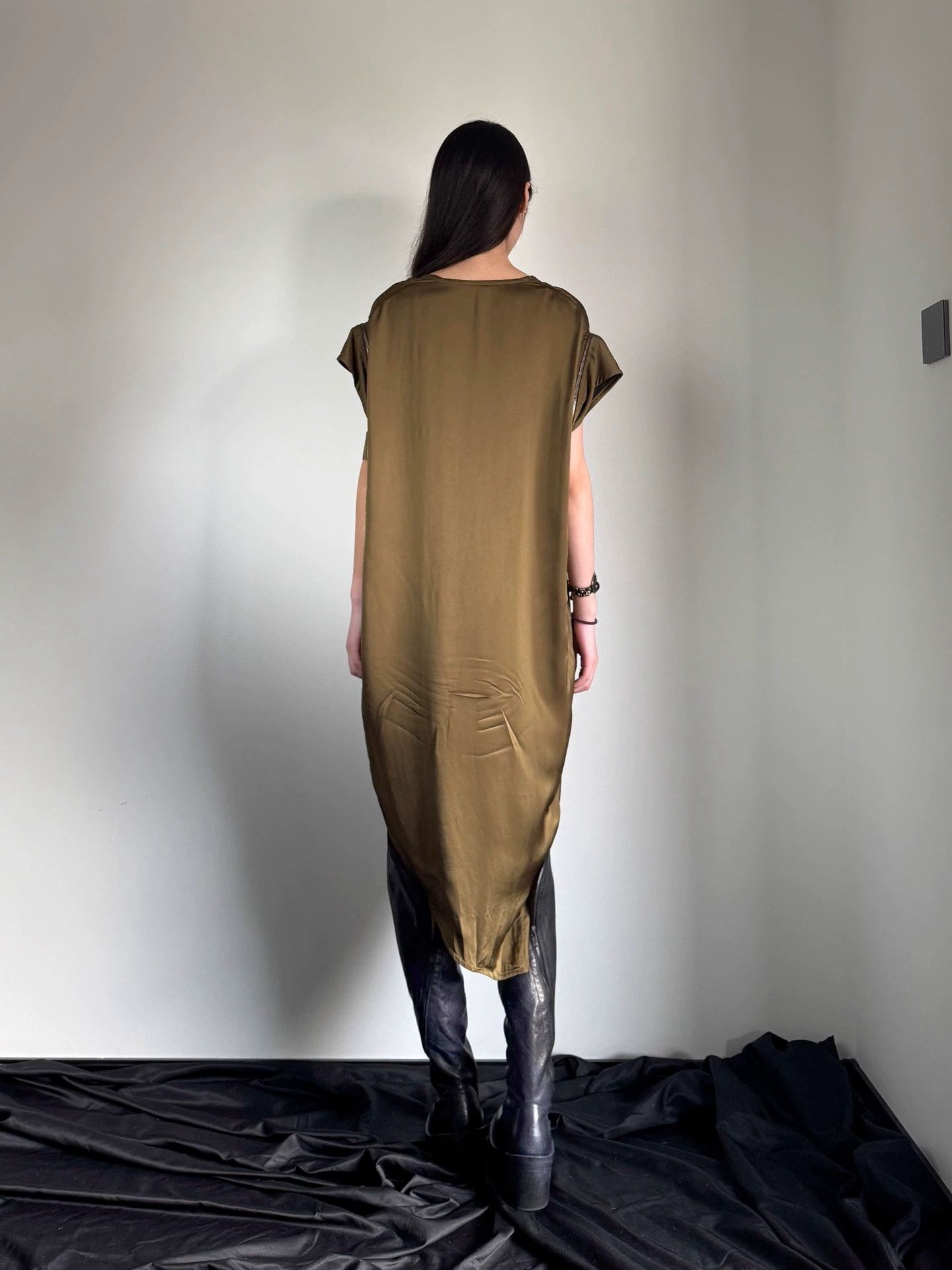 Vintage Vintage Italian Drop Deconstructed Draped Crewneck Dress Size S / US 4 / IT 40 - 7 Thumbnail