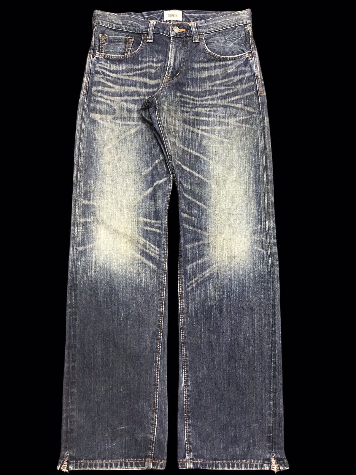 Edwin 💥90s Style💥EDWIN 403XV INSANE FADES MUDWASH REG DENIM F412 Size US 32 / EU 48 - 1 Thumbnail