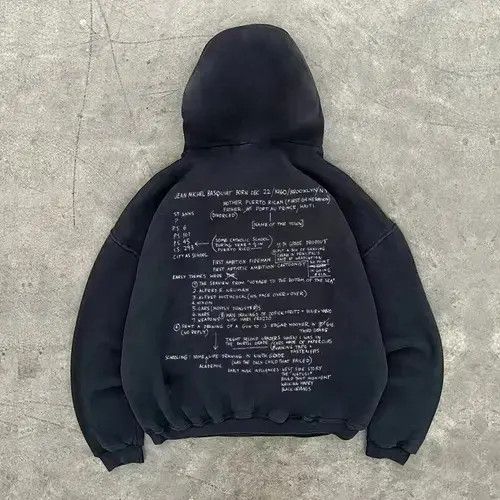 Other Mibuki x Miwa Black washed vintage crown print hoodie y2k Size US L / EU 52-54 / 3 - 8 Thumbnail