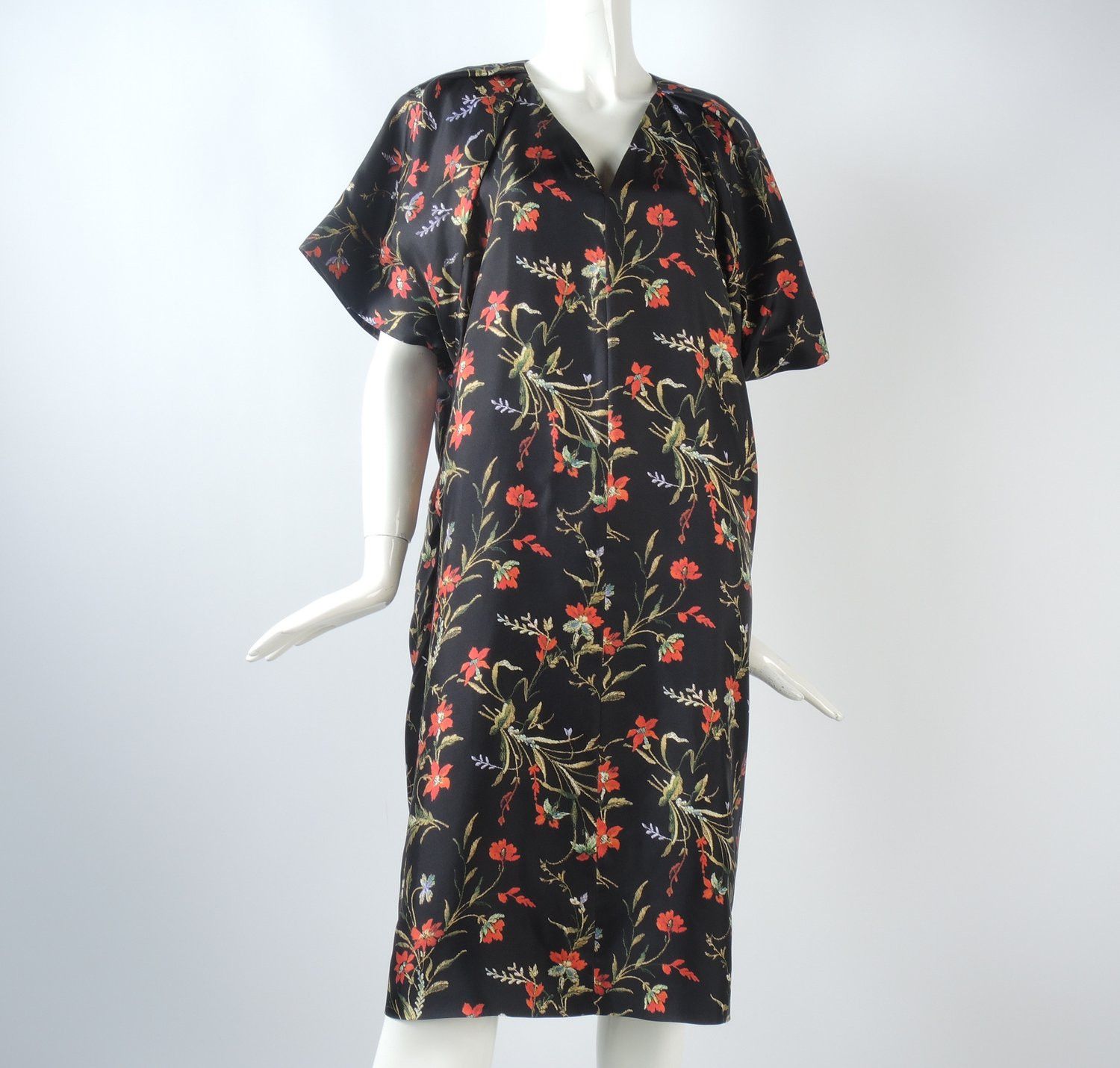 image of Balenciaga O1Smst1Ft0424 Floral Garden Dress In Multicolor, Women's (Size Medium)