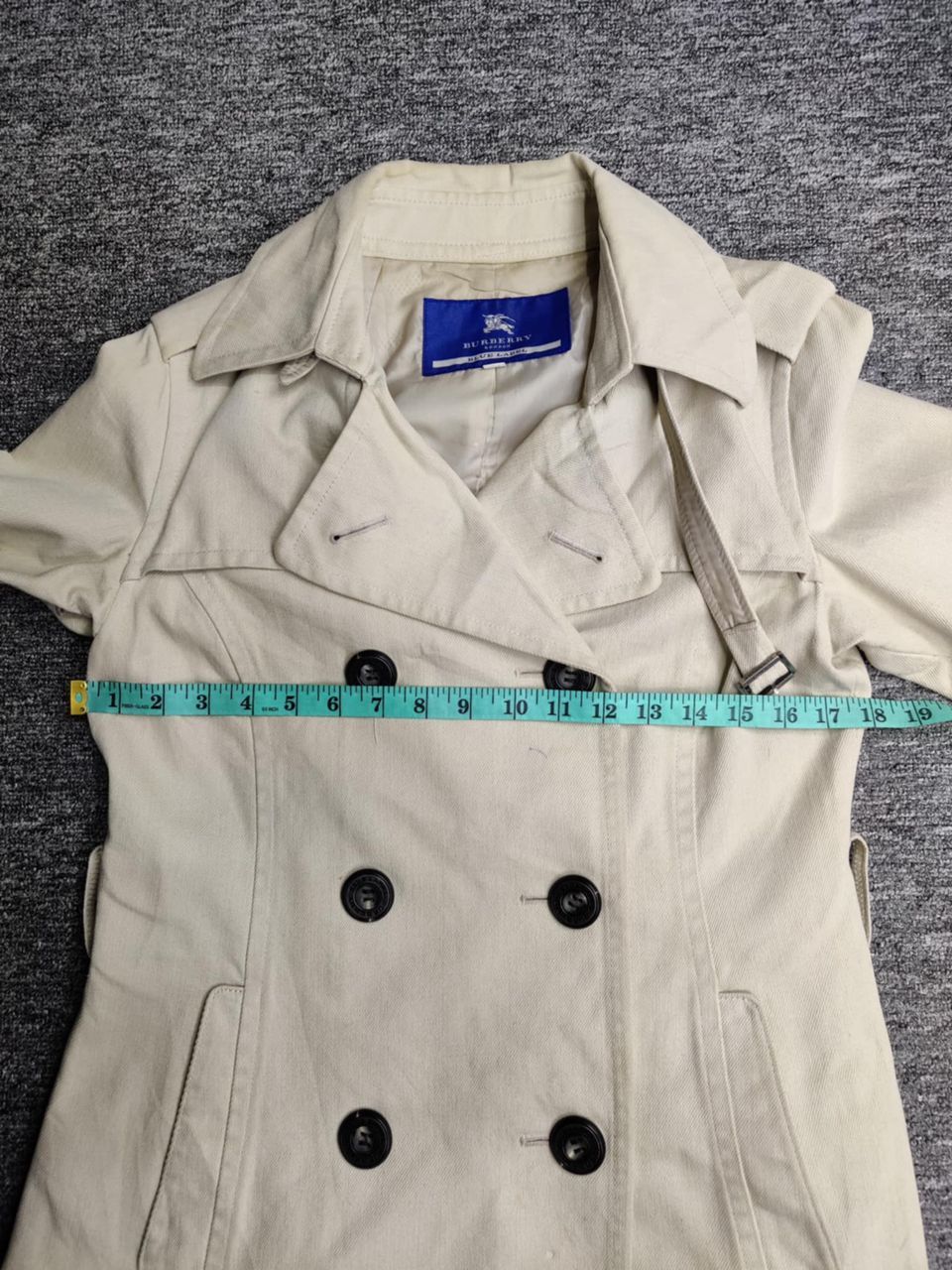 Burberry Vintage Burberry Blue Label Double Breasted Coat With Belted Size US S / EU 44-46 / 1 - 18 Thumbnail