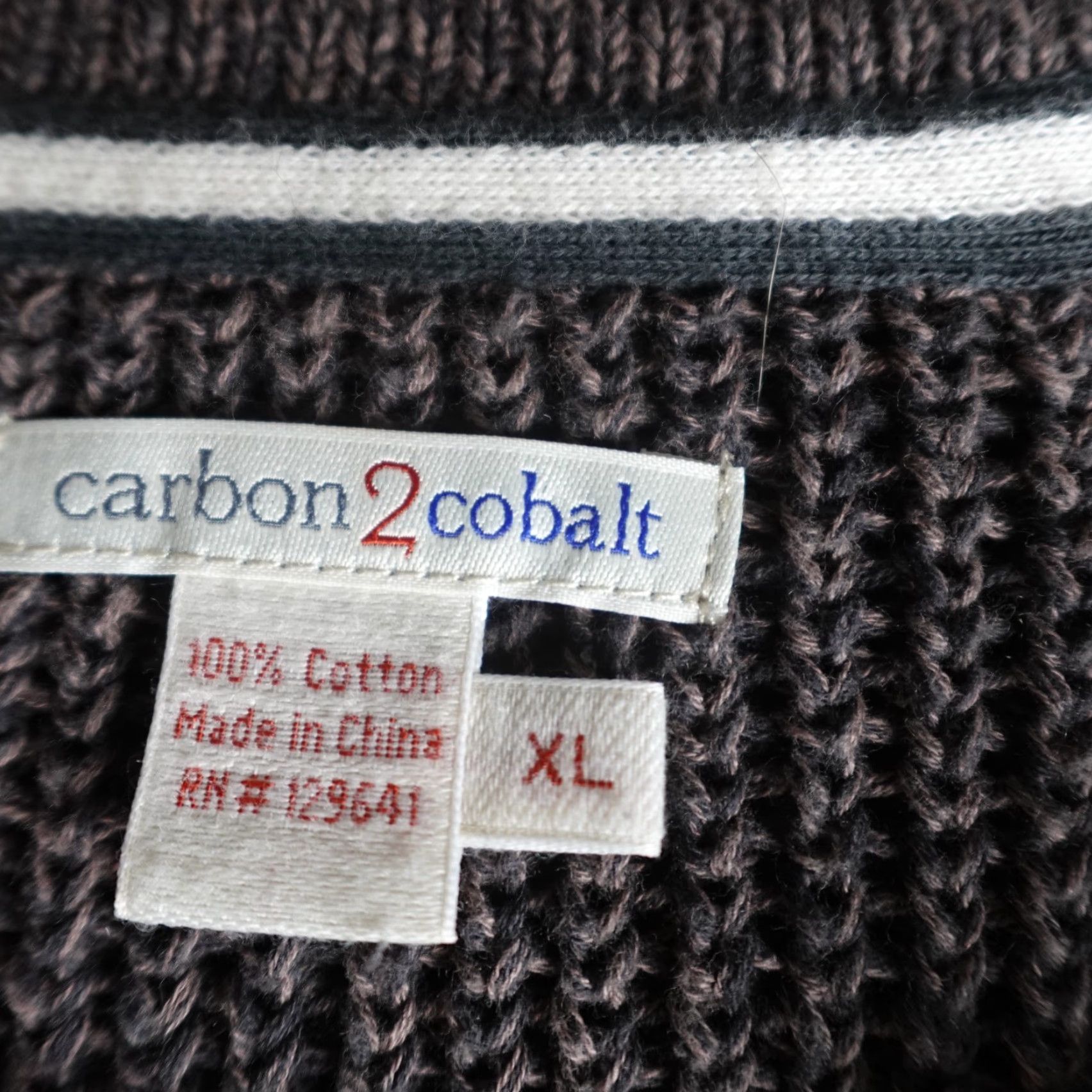 Carbon2Cobalt Carbon 2 Cobalt Mens Sweater XL Brown Cotton Henley Roll Neck Raglan Tight-Knit Long Sleeve Casual Shirt Men XL Brown Cotton Henley Sweater Size US XL / EU 56 / 4 - 6 Thumbnail