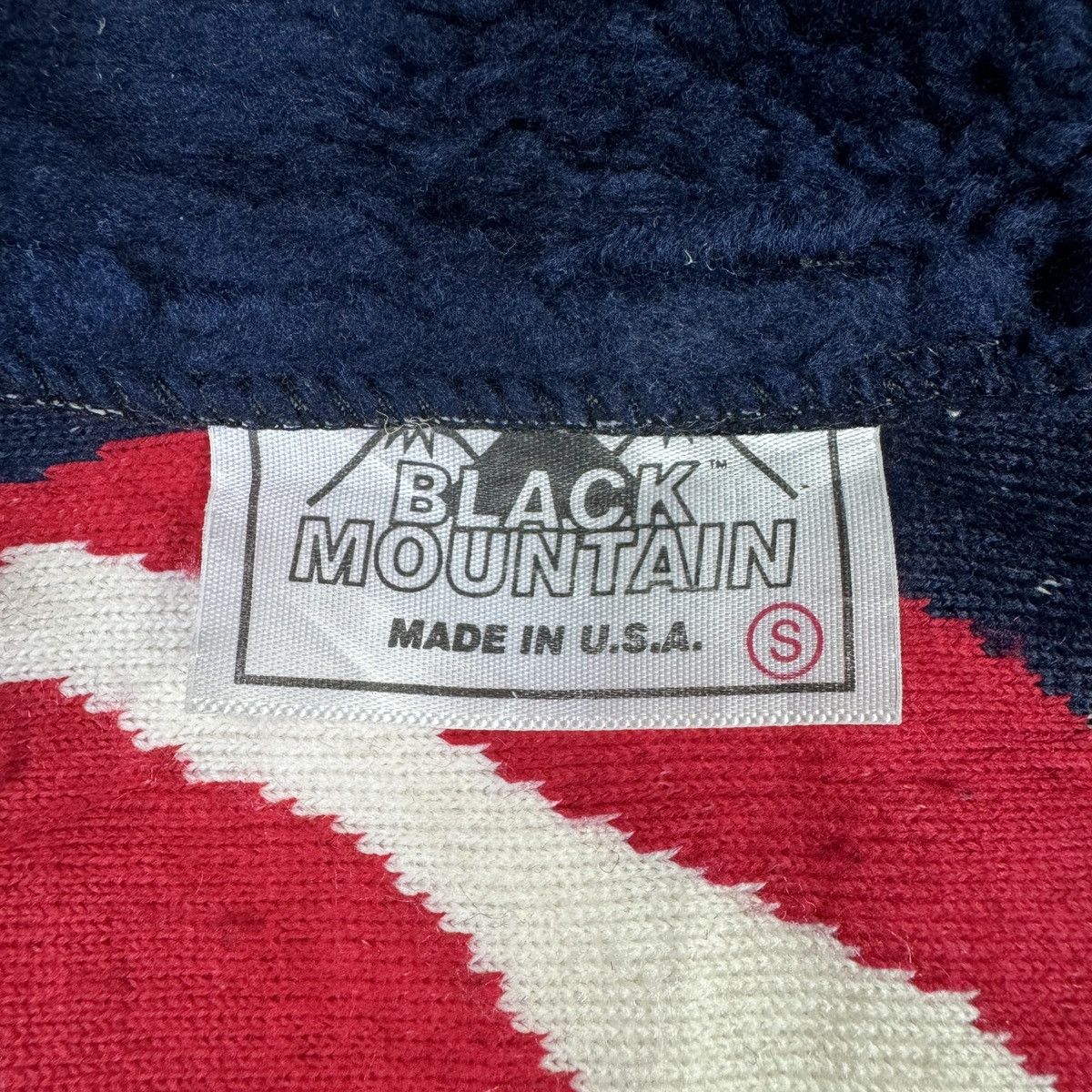 Japanese Brand 💥Black Mountain USA Flag Matted Fleece Nice Jacket Size US S / EU 44-46 / 1 - 7 Thumbnail