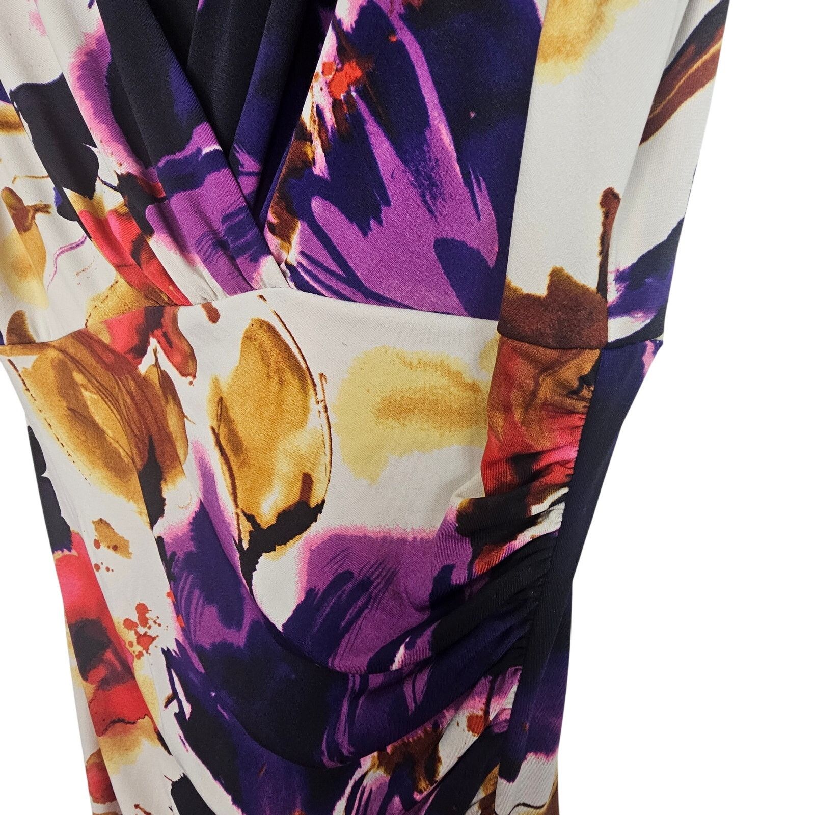 Lauren Ralph Lauren Lauren Ralph Lauren Womens Floral Sheath Dress 12 Ruched Size L / US 10 / IT 46 - 5 Thumbnail
