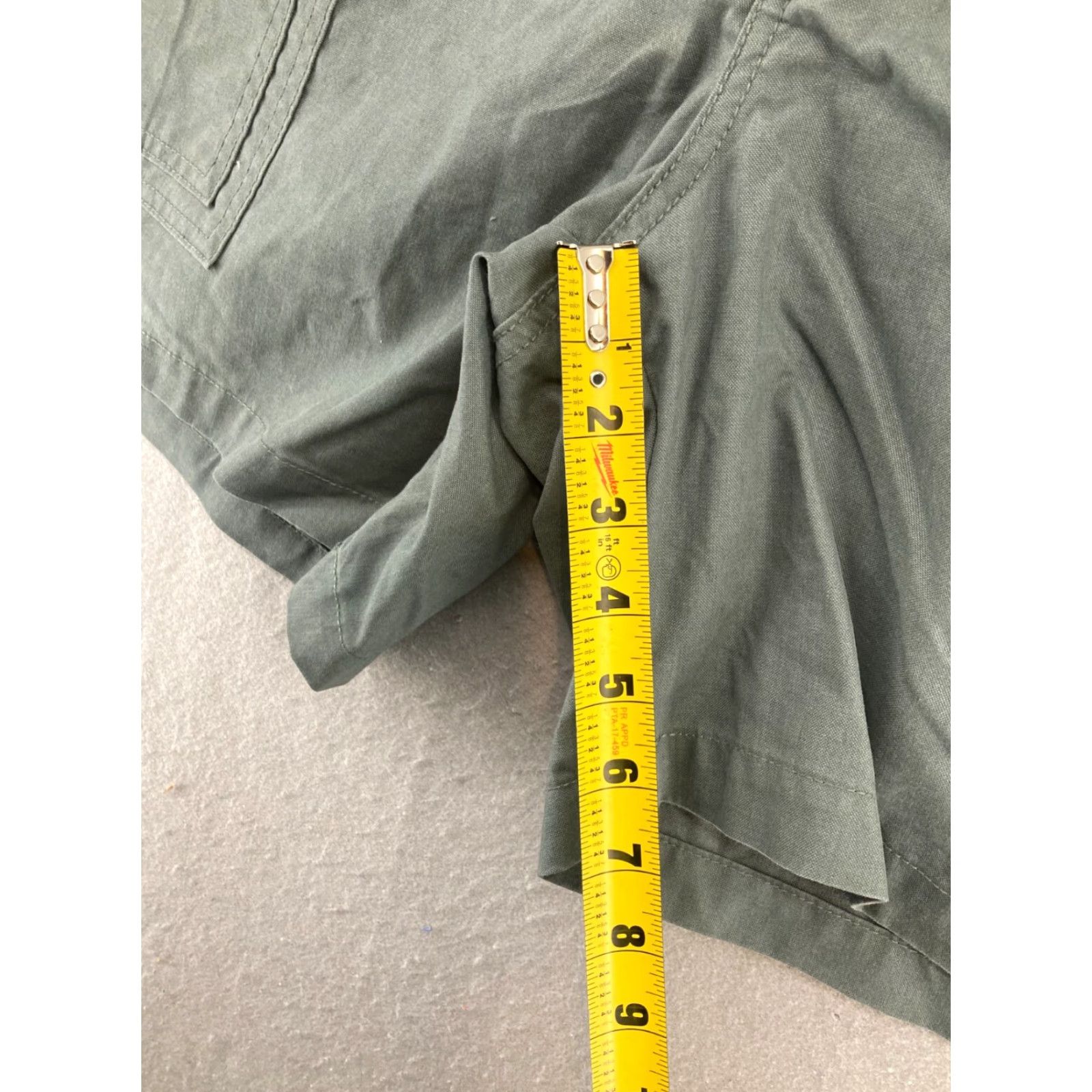 Savane Savane Men’s Cargo Short 42 Green Stretch Canvas Mid 10-12in Regular Inseam 7in Mens Casual Workwear Size US 42 / EU 58 - 4 Thumbnail
