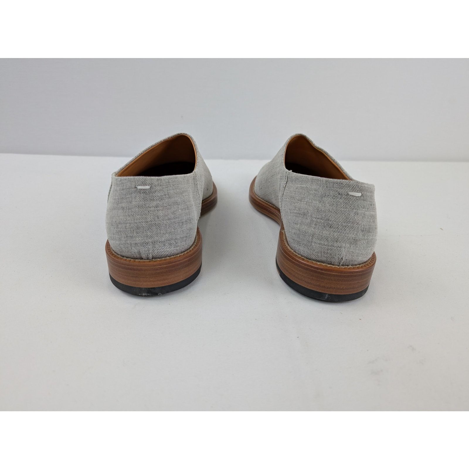 Maison Margiela o1rshd1 Laceless Canvas Derby Shoe Boots in Grey Size US 8 / EU 41 - 7 Thumbnail