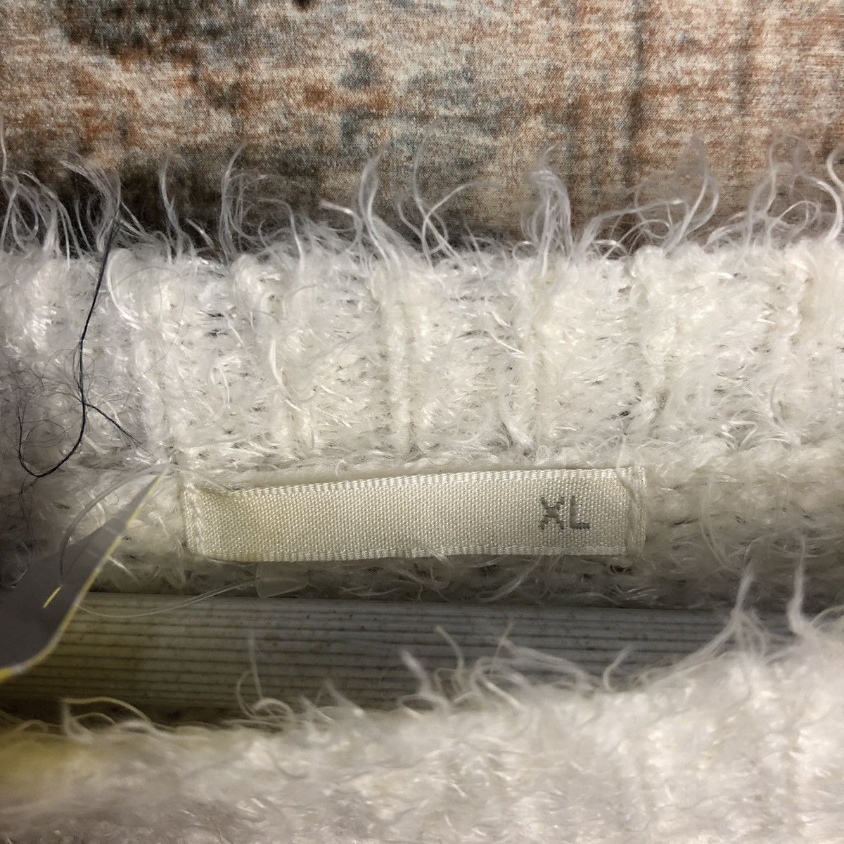 Homespun Knitwear DL GU White vintage mohair shaggy Knitwear #C346 Size XL / US 12-14 / IT 48-50 - 11 Thumbnail