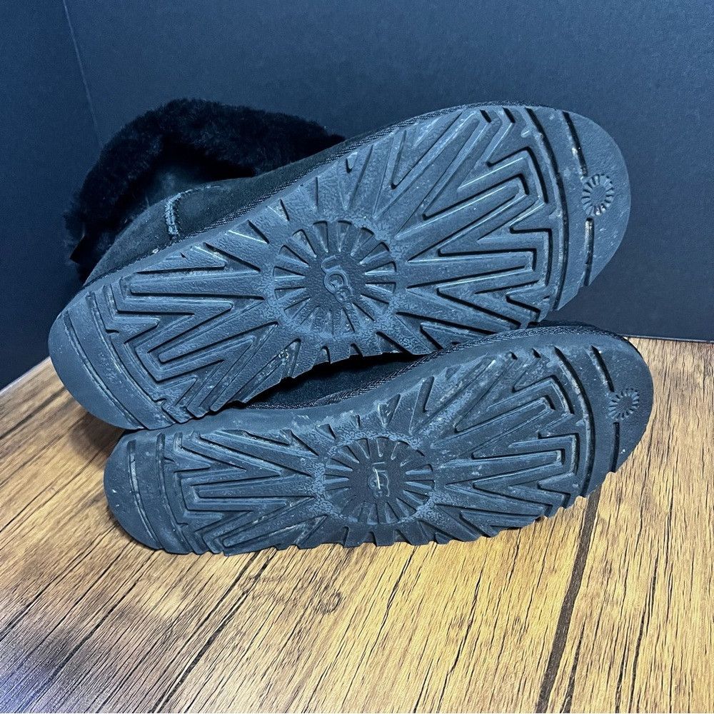 Ugg Ugg Classic Mini Fluff Suede Sheepskin Cuff Boots With Bow Size US 8 / IT 38 - 3 Thumbnail