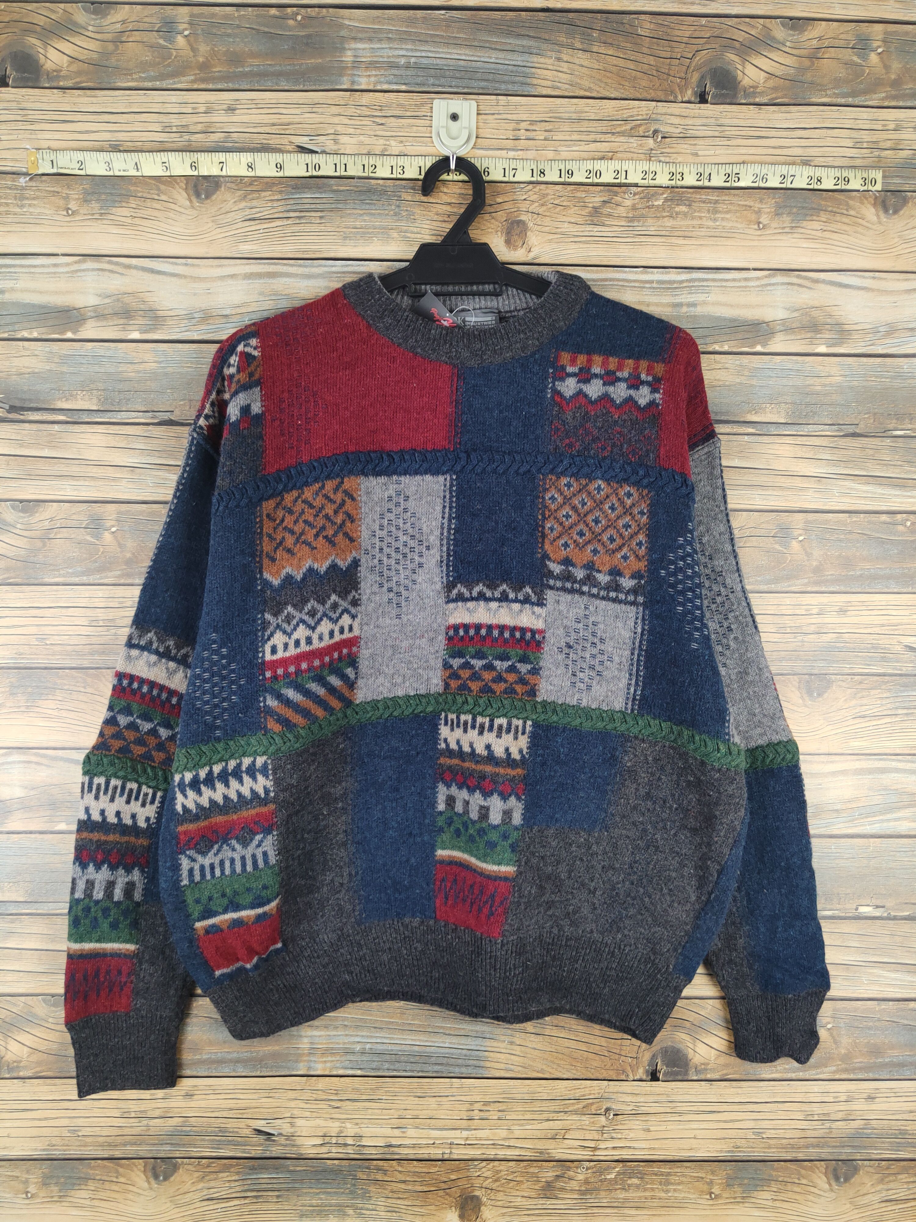 Vintage DL Mark Industries Navy Knitwear Sweatshirts# 46-064 Size US L / EU 52-54 / 3 - 1 Thumbnail