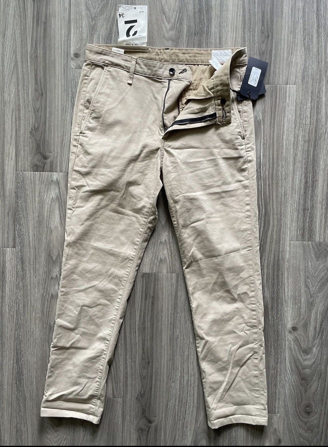 Rag & Bone Fit 2 Khaki Chino Pants Size US 34 / EU 50 - 1 Thumbnail