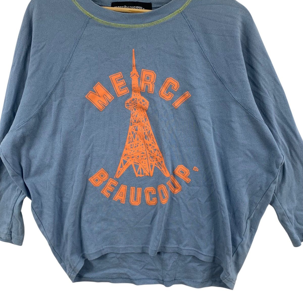 Tsumori Chisato TSUMORI CHISATO MERCIBEAUCOUP Ne-Net Tee Shirt Top Eiffel Size XL / US 12-14 / IT 48-50 - 4 Thumbnail