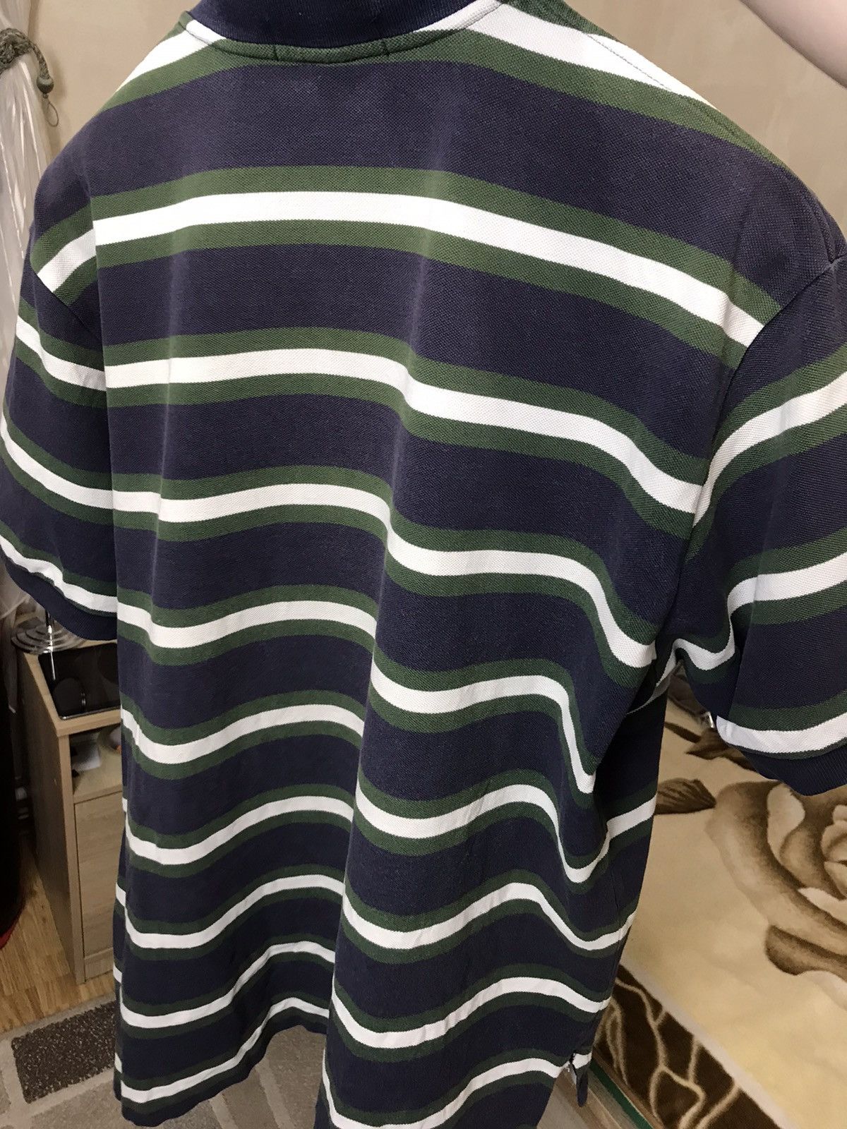 Polo Ralph Lauren 🔥 Ralph Lauren Faded Y2K Chief Keef Washed Polo Striped Size US XXL / EU 58 / 5 - 9 Thumbnail