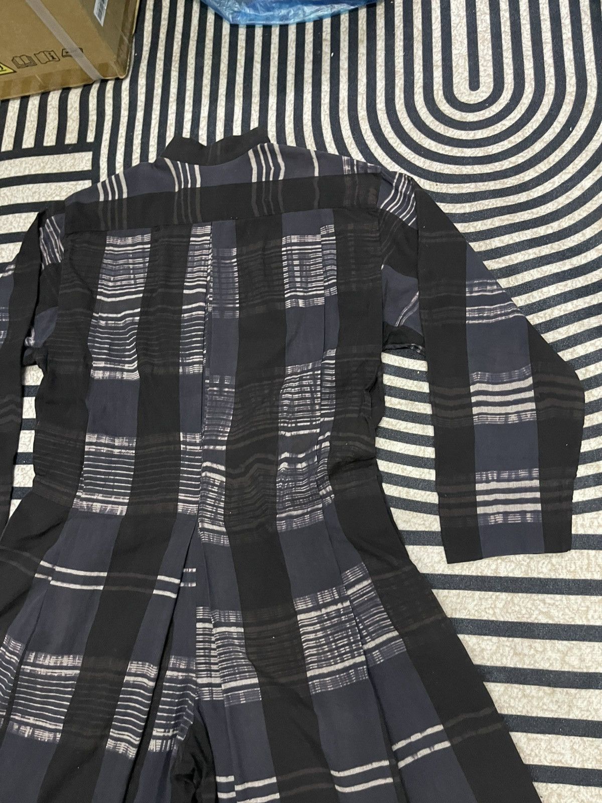 Issey Miyake 80s ISSEY MIYAKE PERMANENTE PLAID PATTERN JUMPSUITS RARE Size US M / EU 48-50 / 2 - 13 Thumbnail