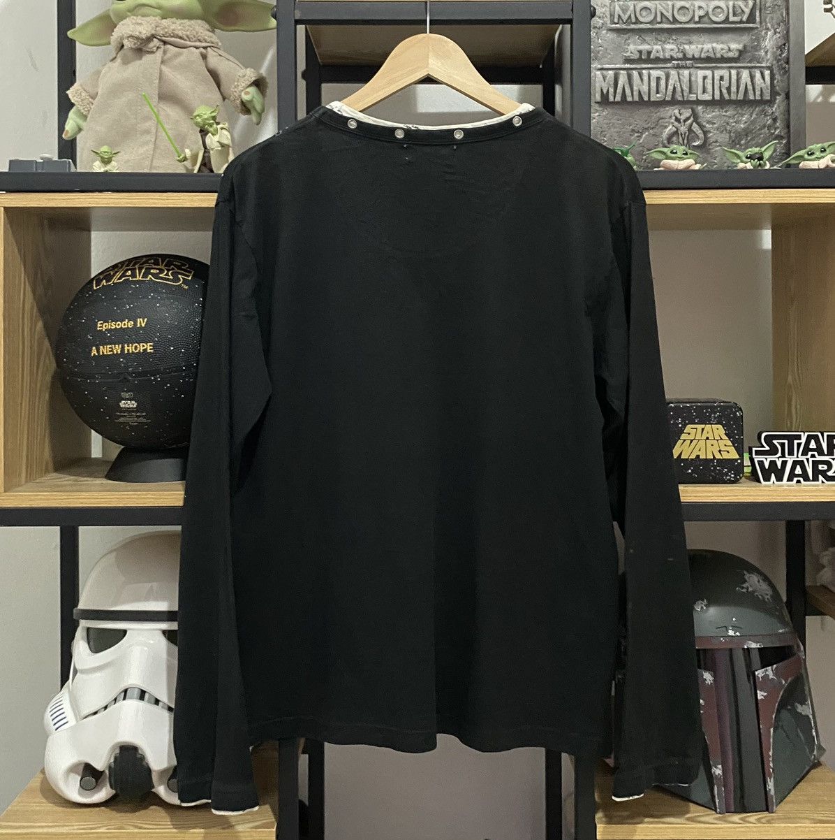 Japanese Brand Sorridere Sedetionaries Poem Double Layer Punk Longsleeve Size US L / EU 52-54 / 3 - 7 Thumbnail