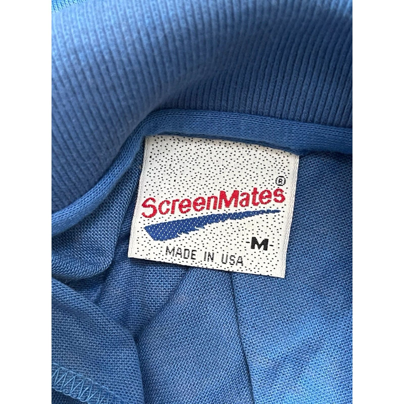 Vintage VINTAGE Screenmates Polo Shirt Mens M Blue 90s Deadstock NWOT Made in USA Size US M / EU 48-50 / 2 - 3 Thumbnail