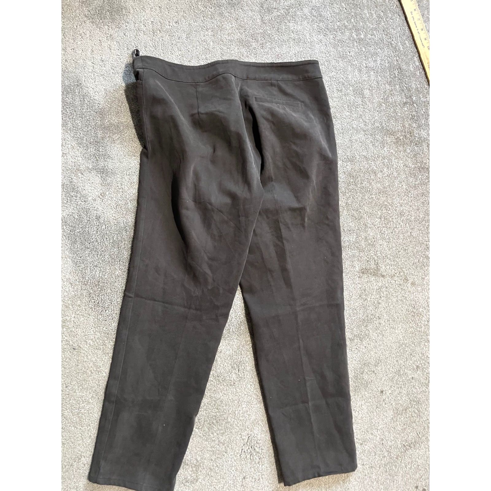 Eileen Fisher EILEEN FISHER Pants Size Medium Gray Sued Stretch Twill Straight Ankle Jeans Womens Size 32" / US 10 / IT 46 - 3 Thumbnail
