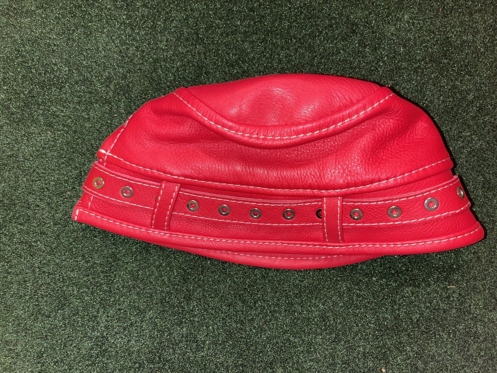 Designer 730 Los Angeles LA Leather Red Bucket Hat size L Size ONE SIZE - 8 Thumbnail