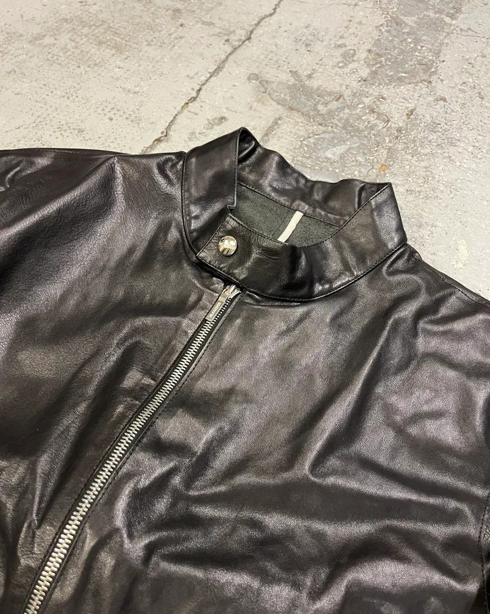 Jil Sander Jil Sander Black Leather Racer Jacket Size US M / EU 48-50 / 2 - 5 Thumbnail