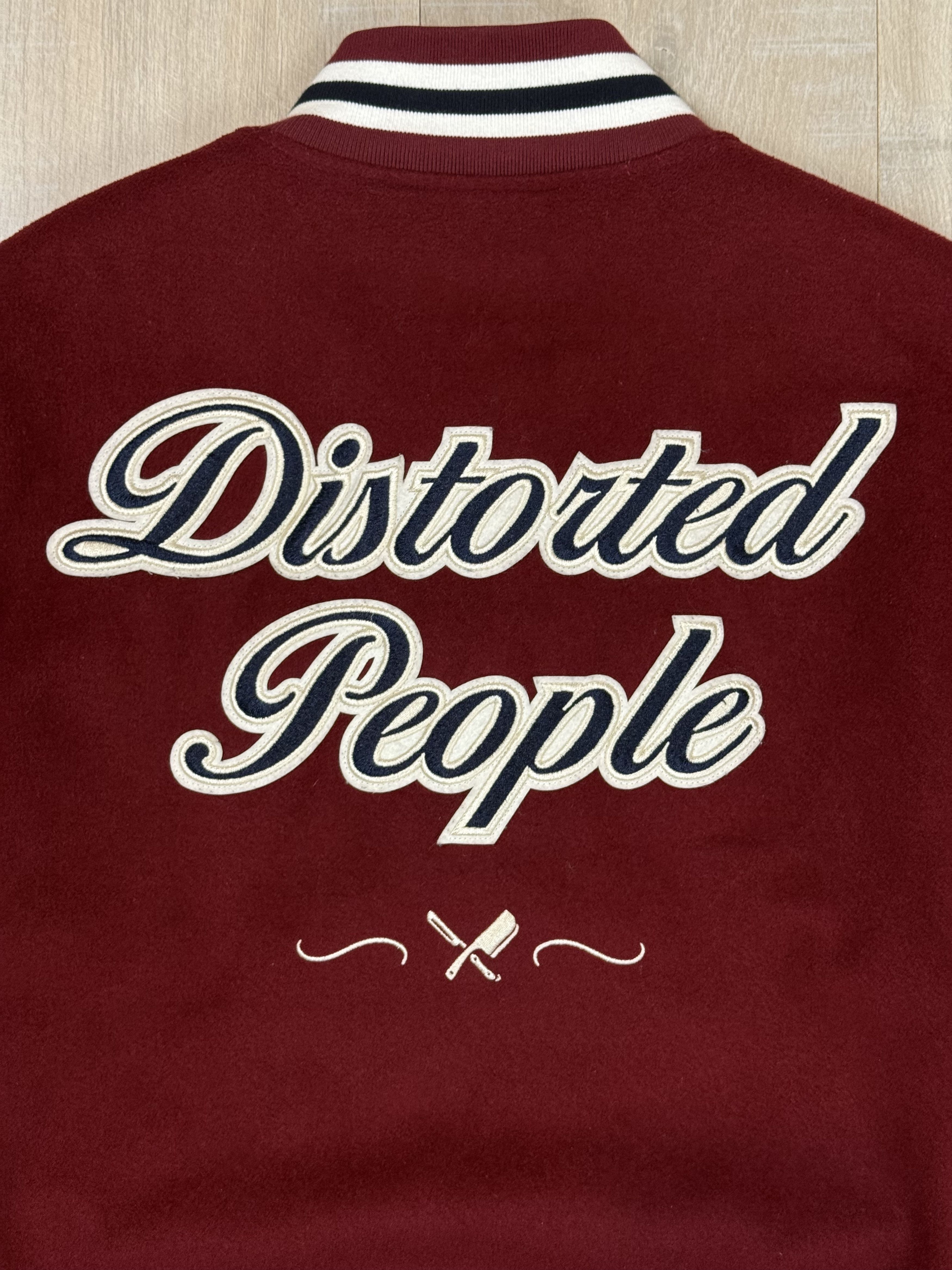 Vintage Distorted People Bomber Jacket Wool Size L Size US L / EU 52-54 / 3 - 2 Thumbnail